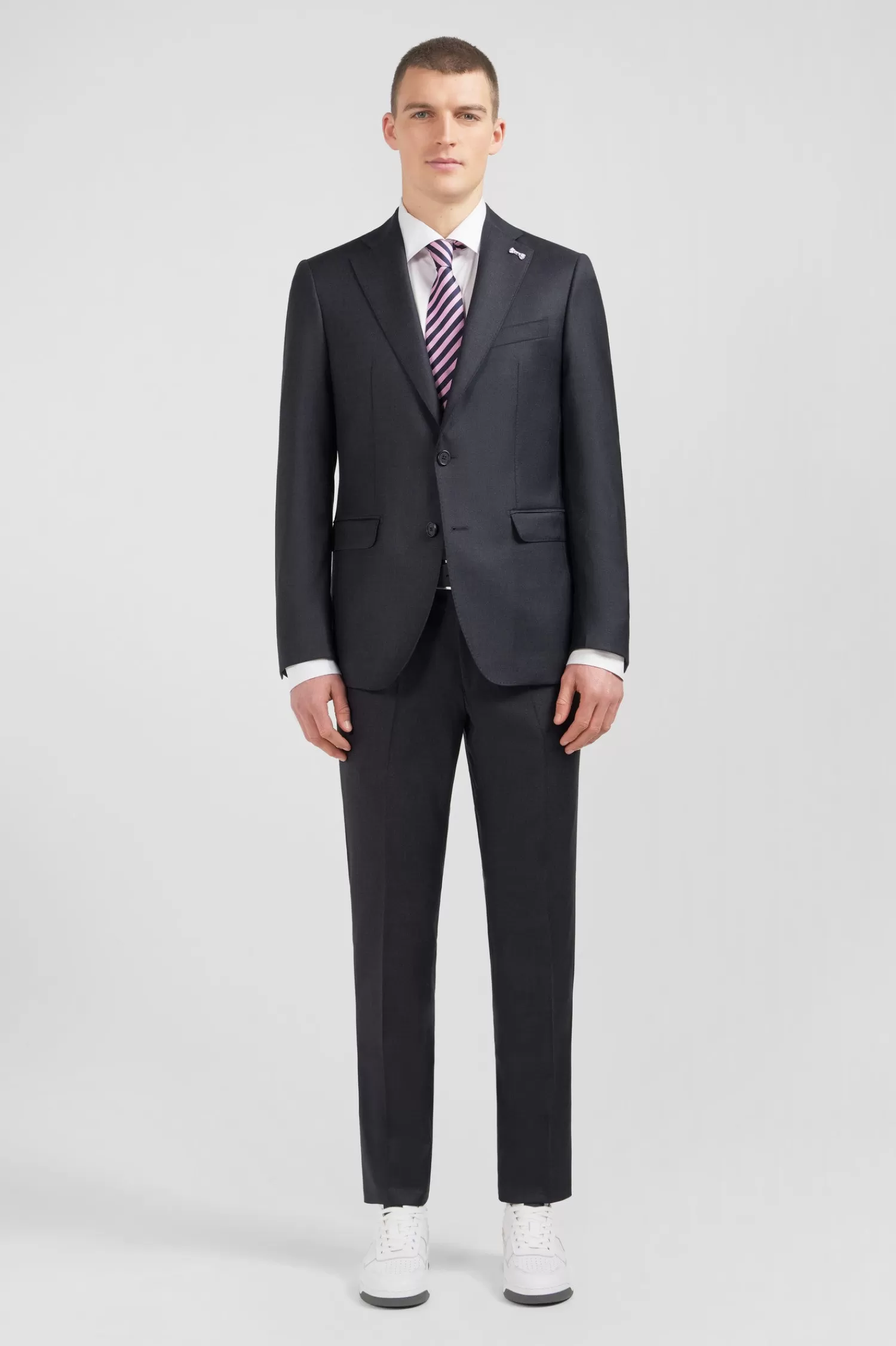 Eden Park Fitted suit in dark grey wool< Jackets And Suits