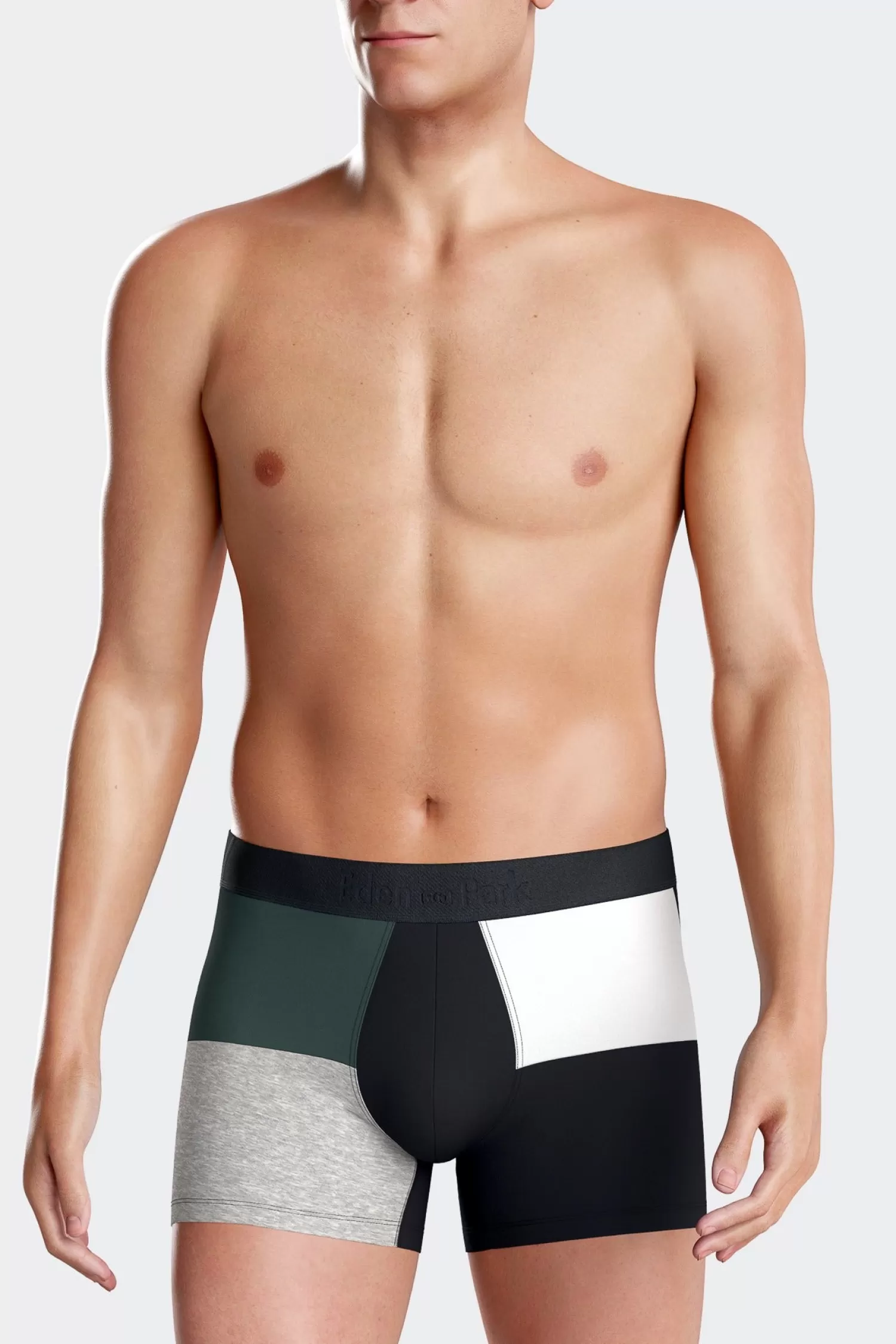 Eden Park Green colorblock stretch cotton boxers< Underwear