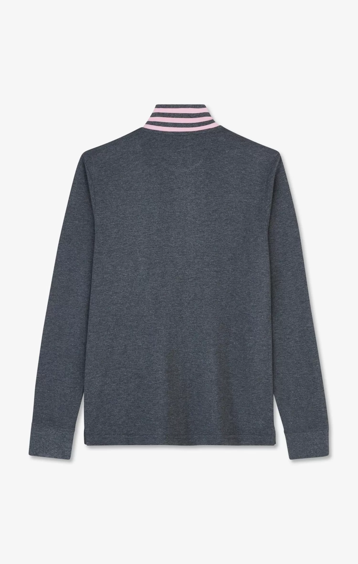 grey_cotton_polo_with_contrasting_neck_3.webp Eden Park Grey cotton polo with contrasting neck< Polos