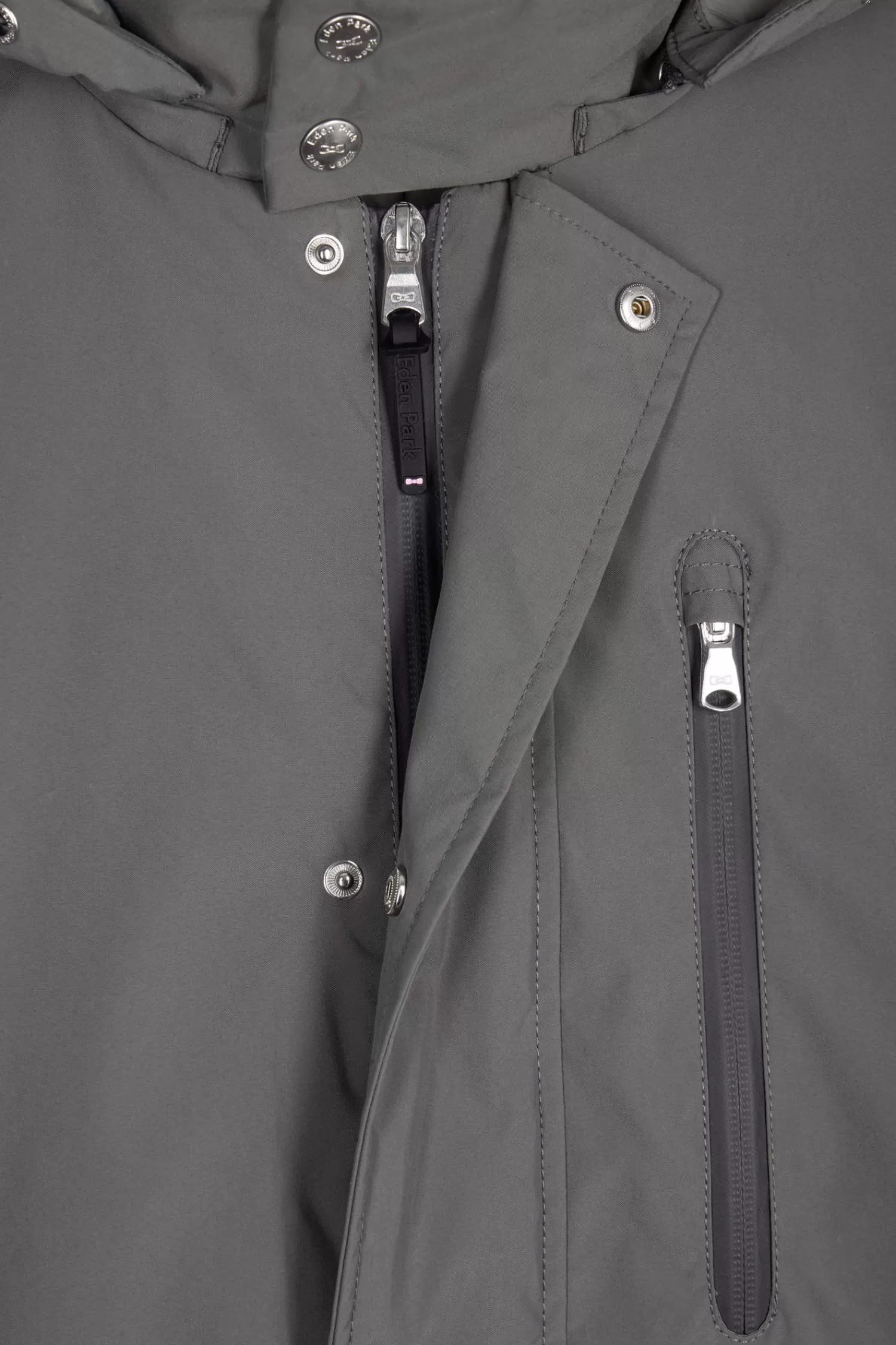 grey_hooded_parka_7.webp Eden Park Grey hooded parka< Coats And Jackets