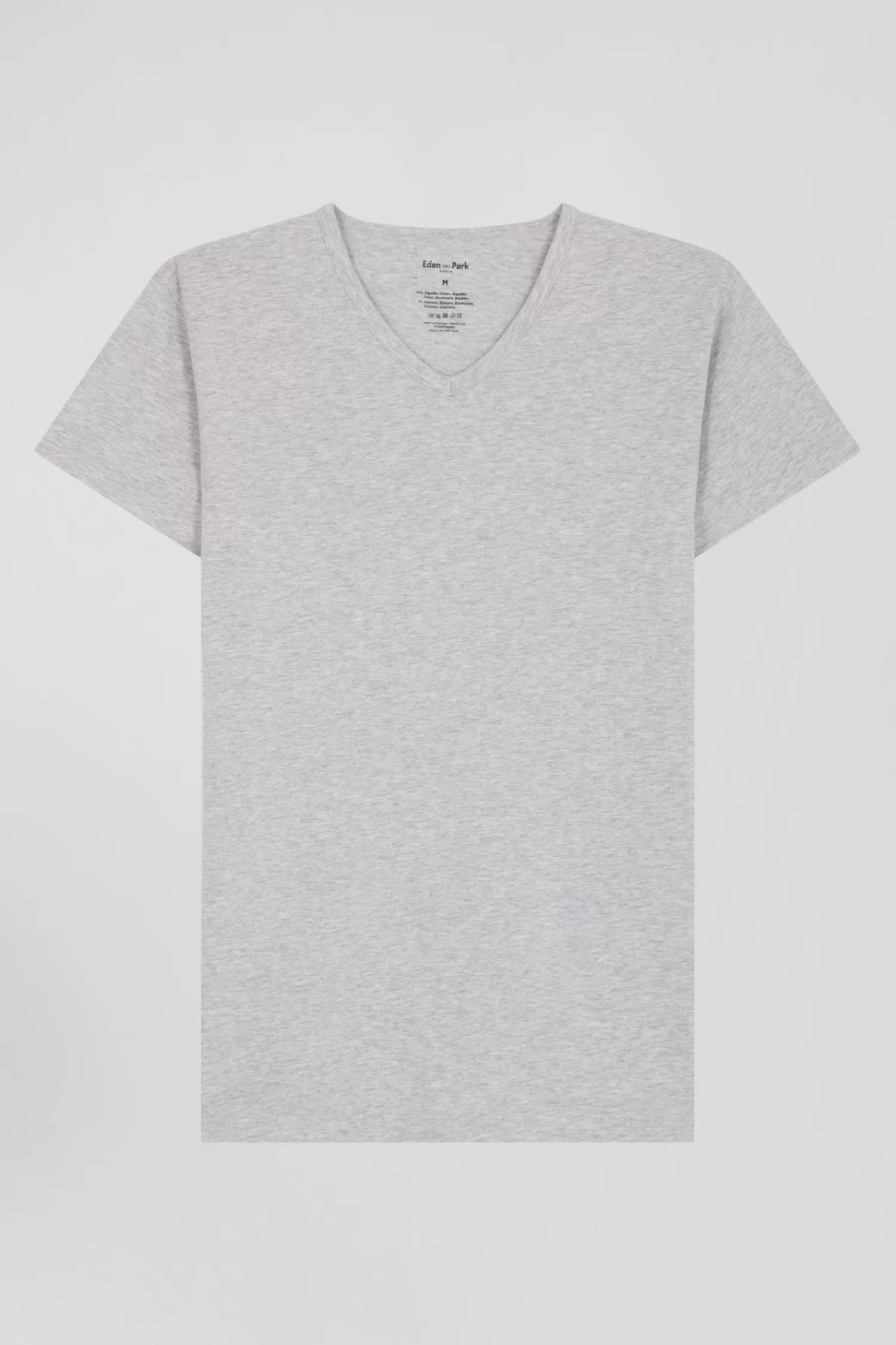 Eden Park Grey stretch cotton T-shirt< T-shirts
