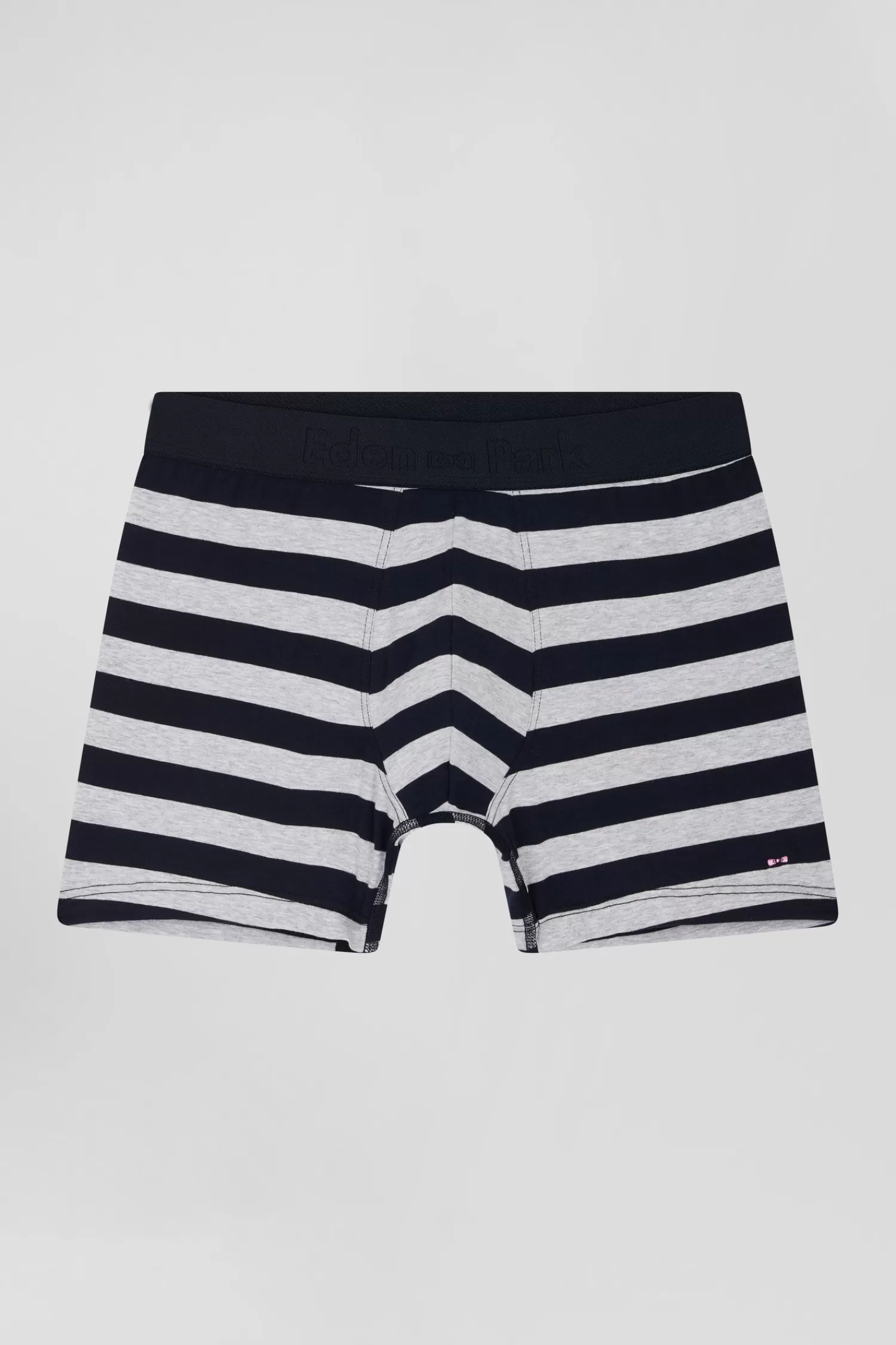 Eden Park Grey striped stretch cotton boxers< Underwear