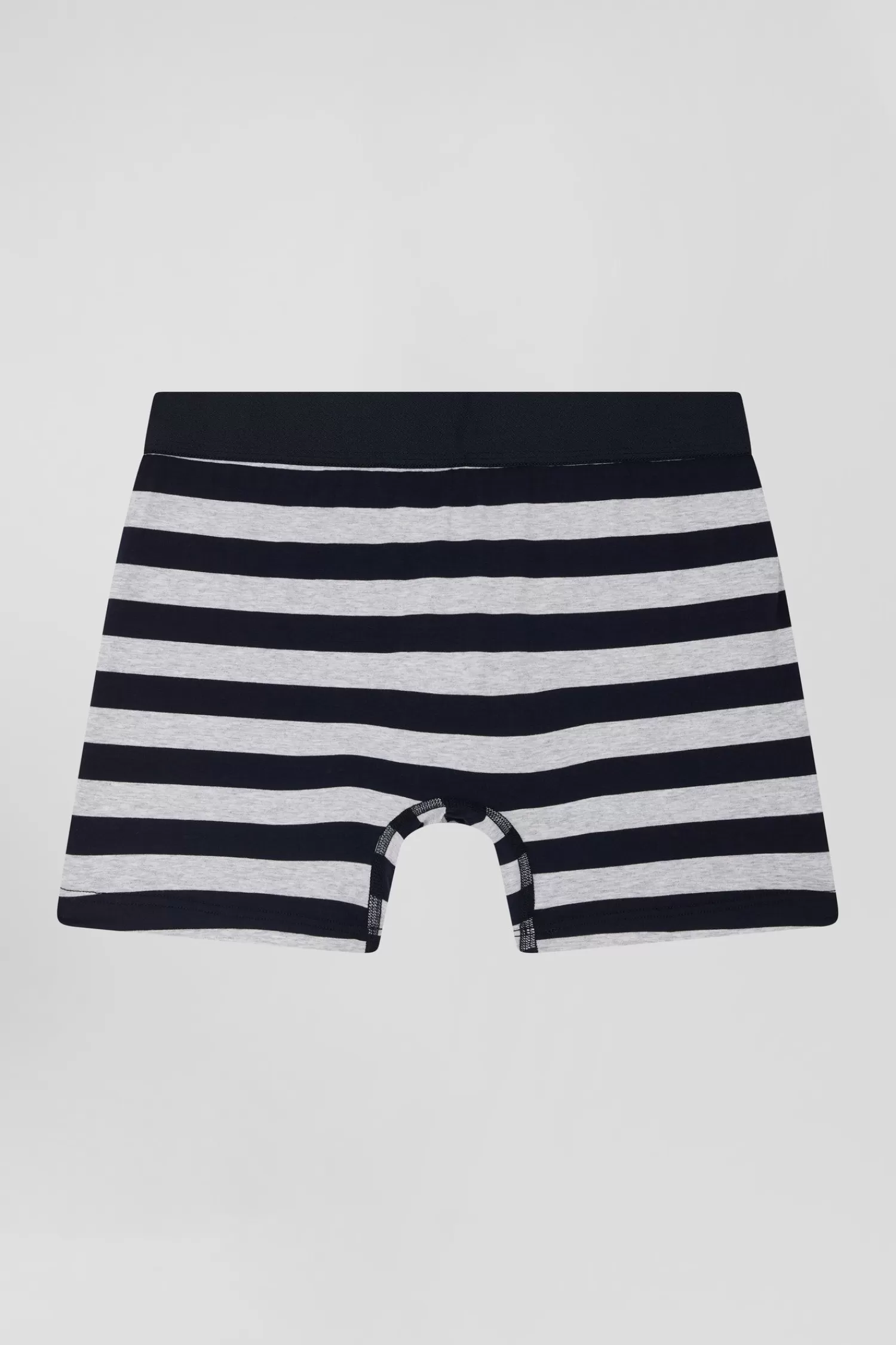grey_striped_stretch_cotton_boxers_2.webp Eden Park Grey striped stretch cotton boxers< Underwear