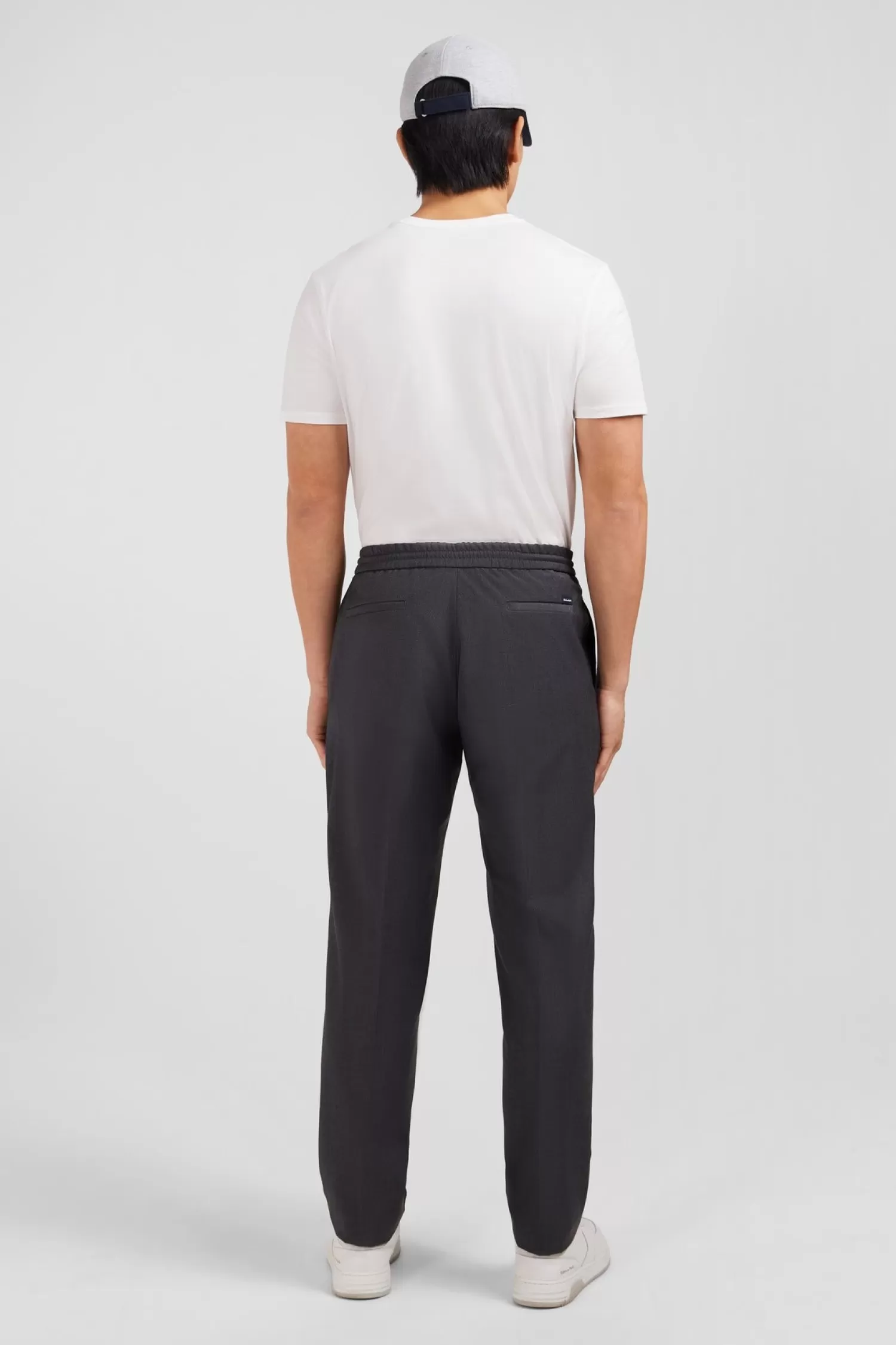 Eden Park Grey trousers with elasticated waist< Pants