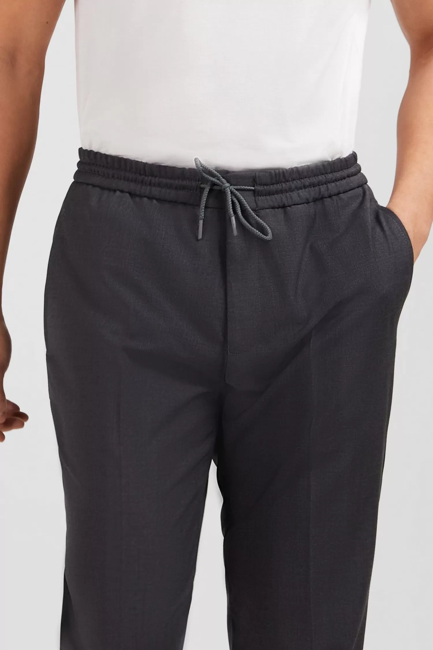 grey_trousers_with_elasticated_waist_4.webp Eden Park Grey trousers with elasticated waist< Pants
