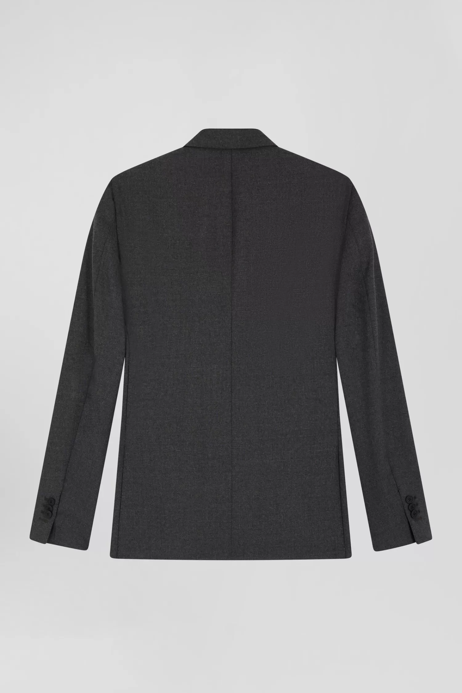 Eden Park Grey wool blend jacket with striped lining Modern fit< Jackets And Suits