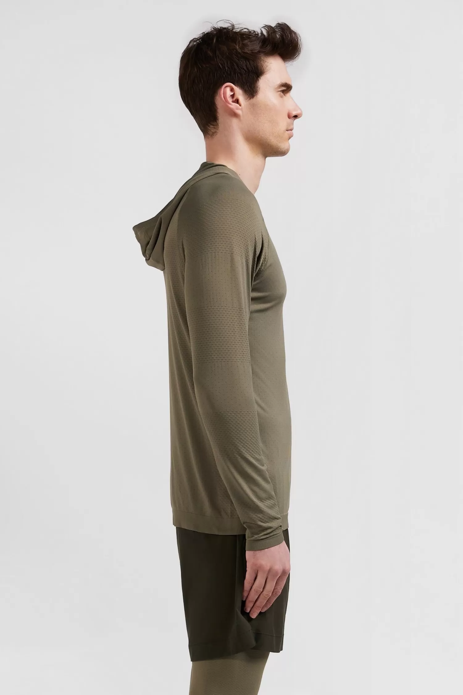 khaki_green_hoodie_with_striped_sleeves_2.webp Eden Park Khaki green hoodie with striped sleeves< Sweatshirts