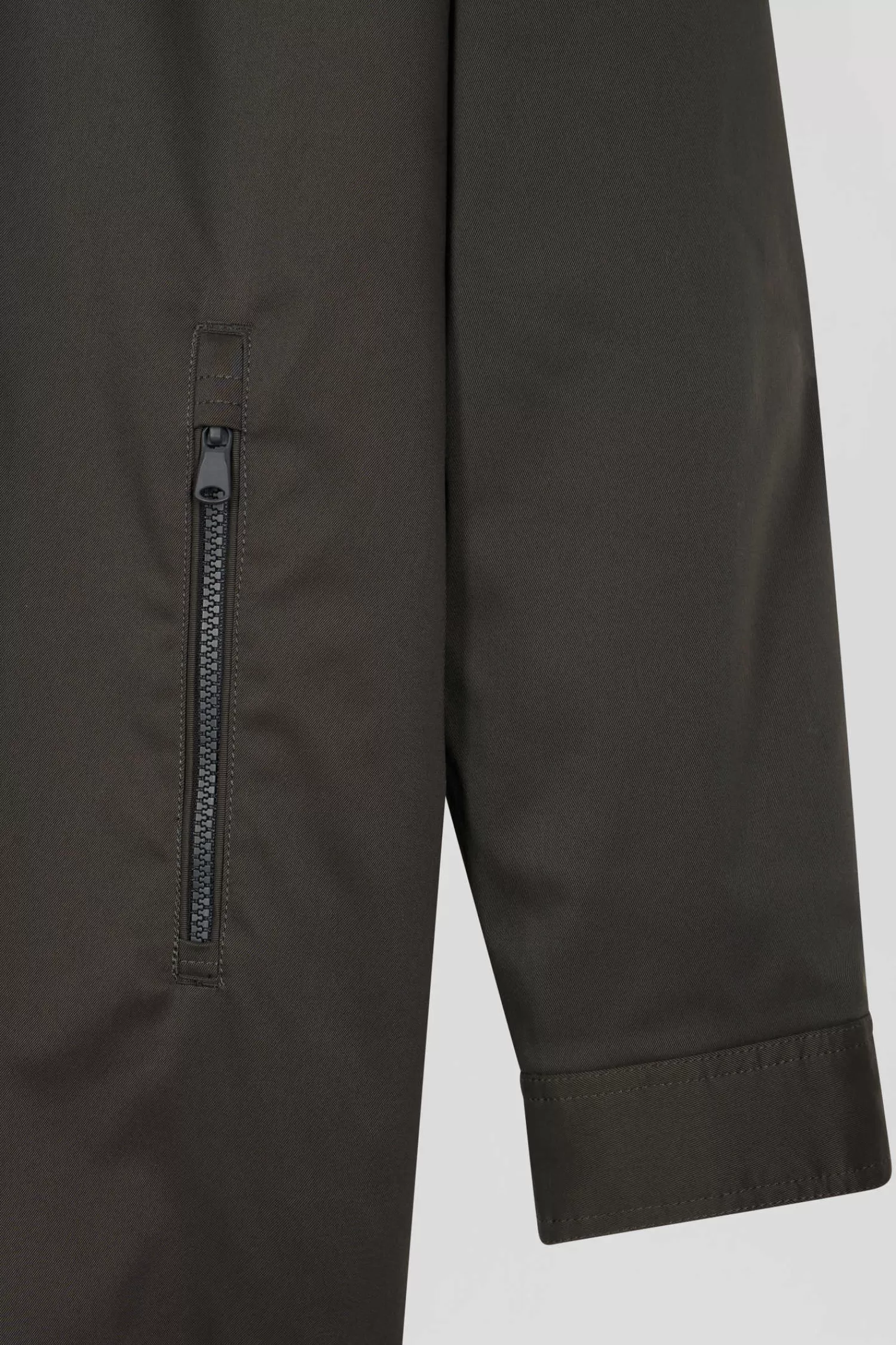 khaki_long_hooded_nylon_parka_8.webp Eden Park Khaki long hooded nylon parka< Coats And Jackets