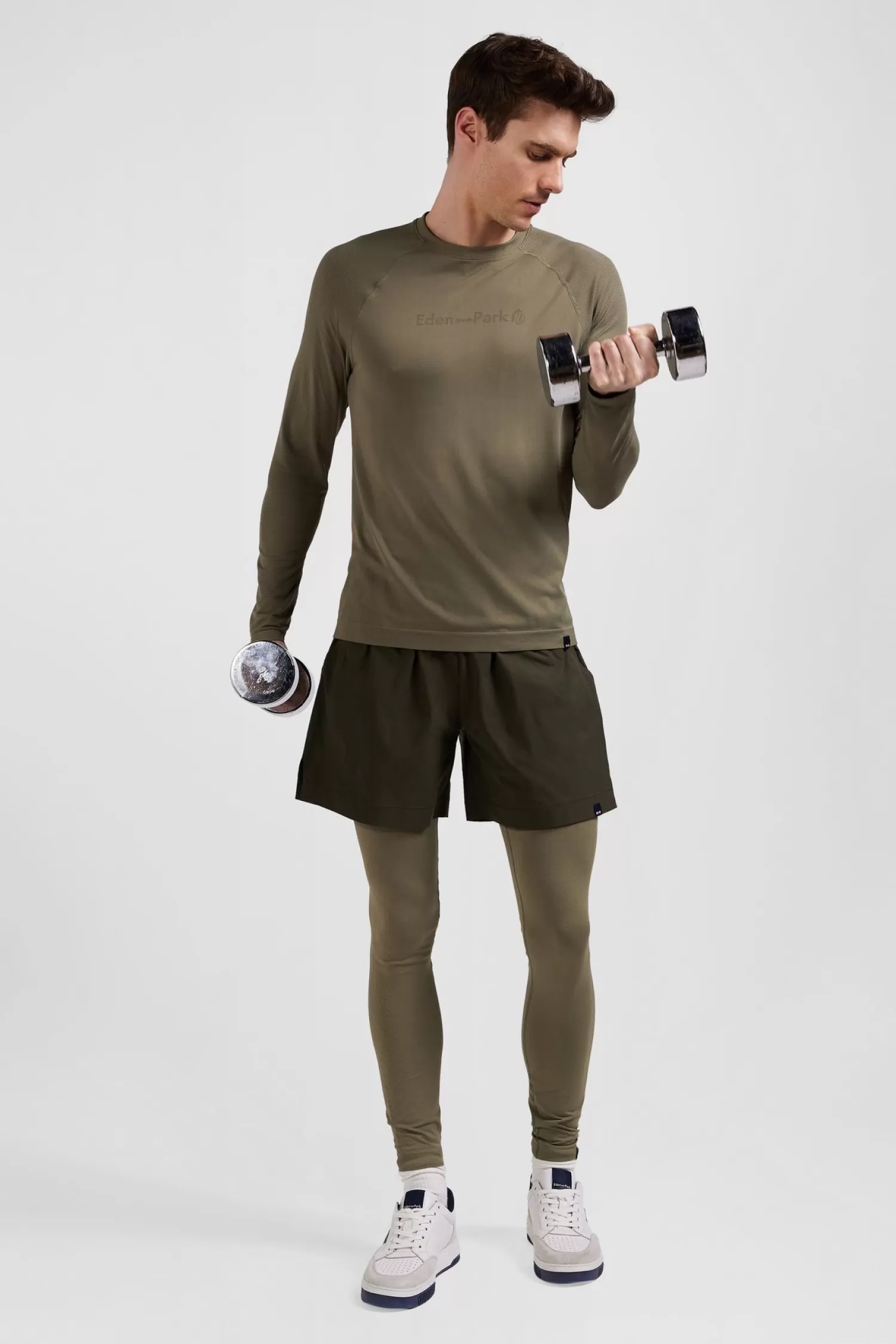 Eden Park Khaki sports shorts< Shorts And Bermudas