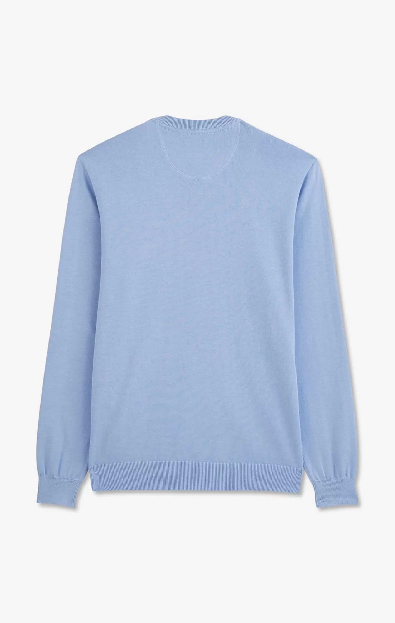 light_blue_vneck_cotton_jersey_jumper_4.webp Eden Park Light blue V-neck cotton jersey jumper< Sweaters