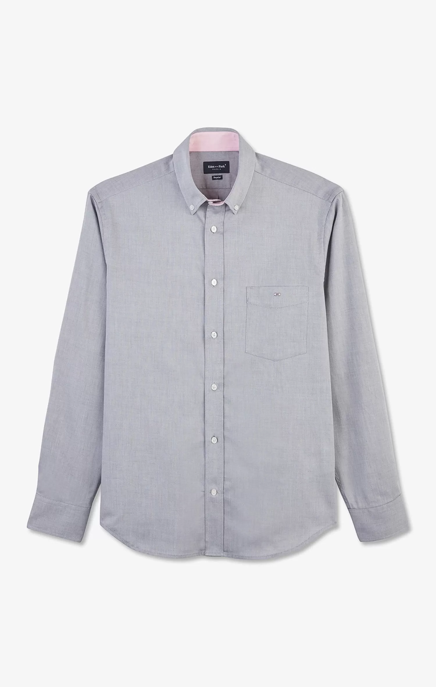 Eden Park Light grey cotton shirt< Shirts