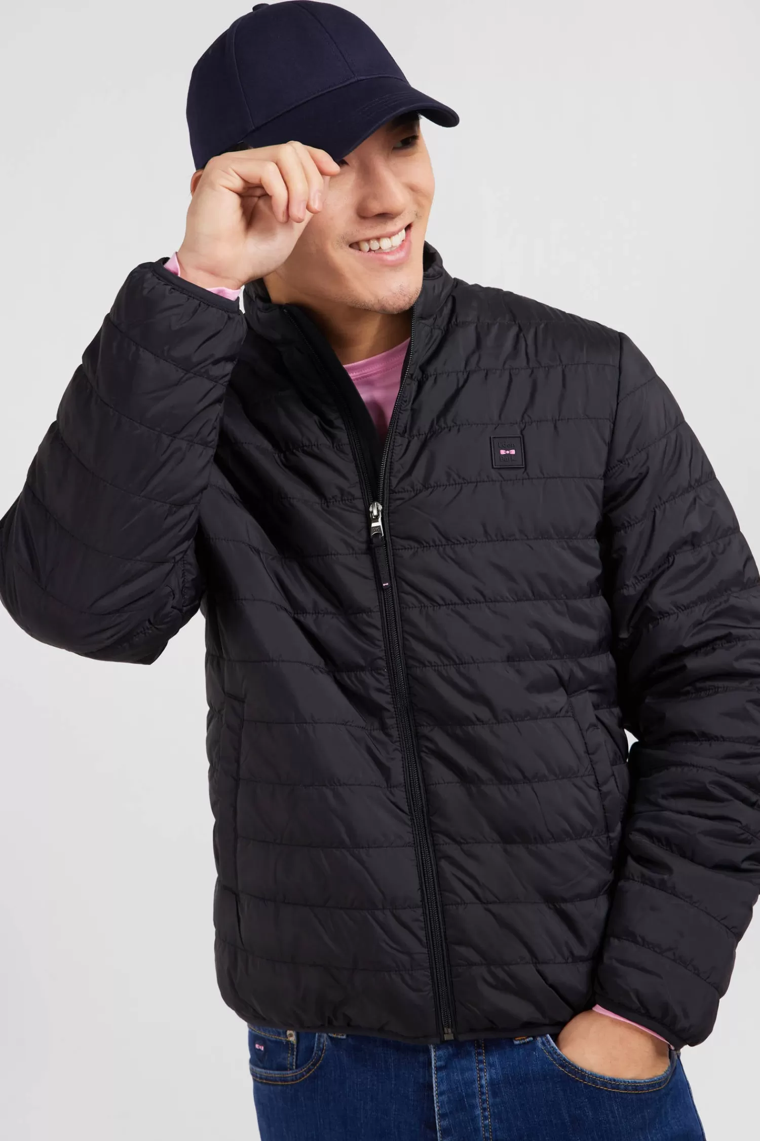 lightweight_longsleeved_puffa_jacket_in_black_3.webp Eden Park Lightweight, long-sleeved puffa jacket in black< Coats And Jackets