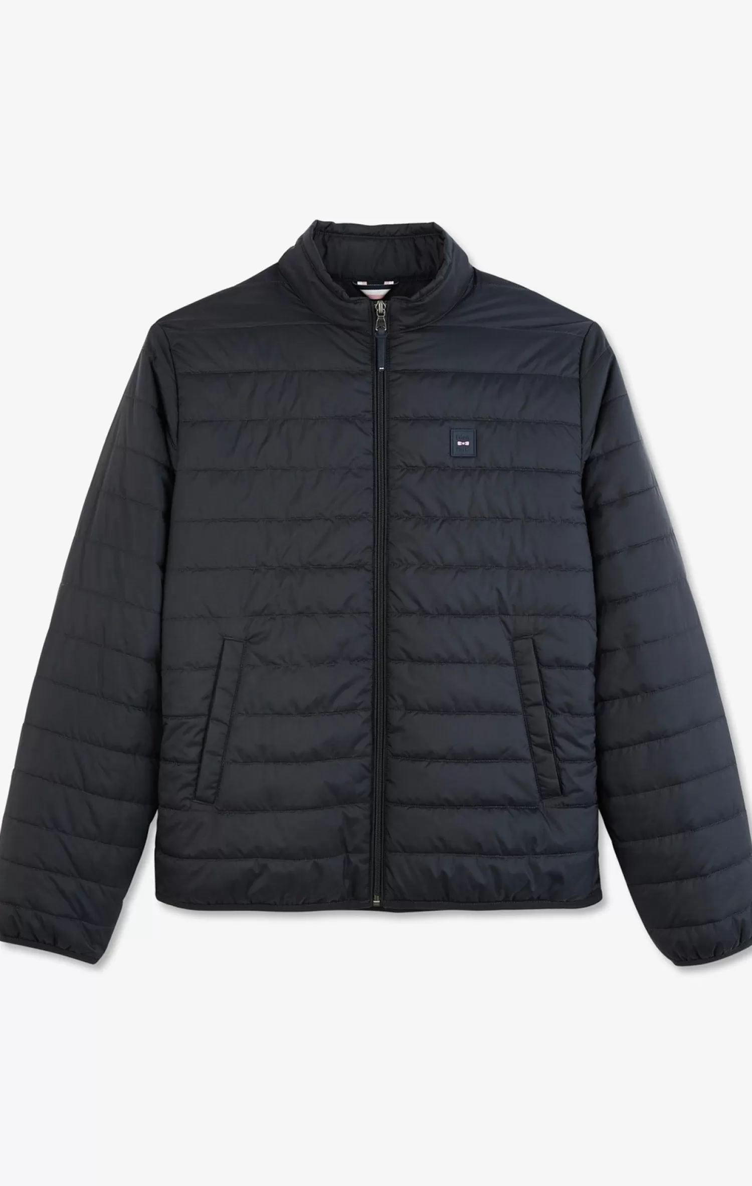 Eden Park Lightweight, long-sleeved puffa jacket in dark blue< Coats And Jackets