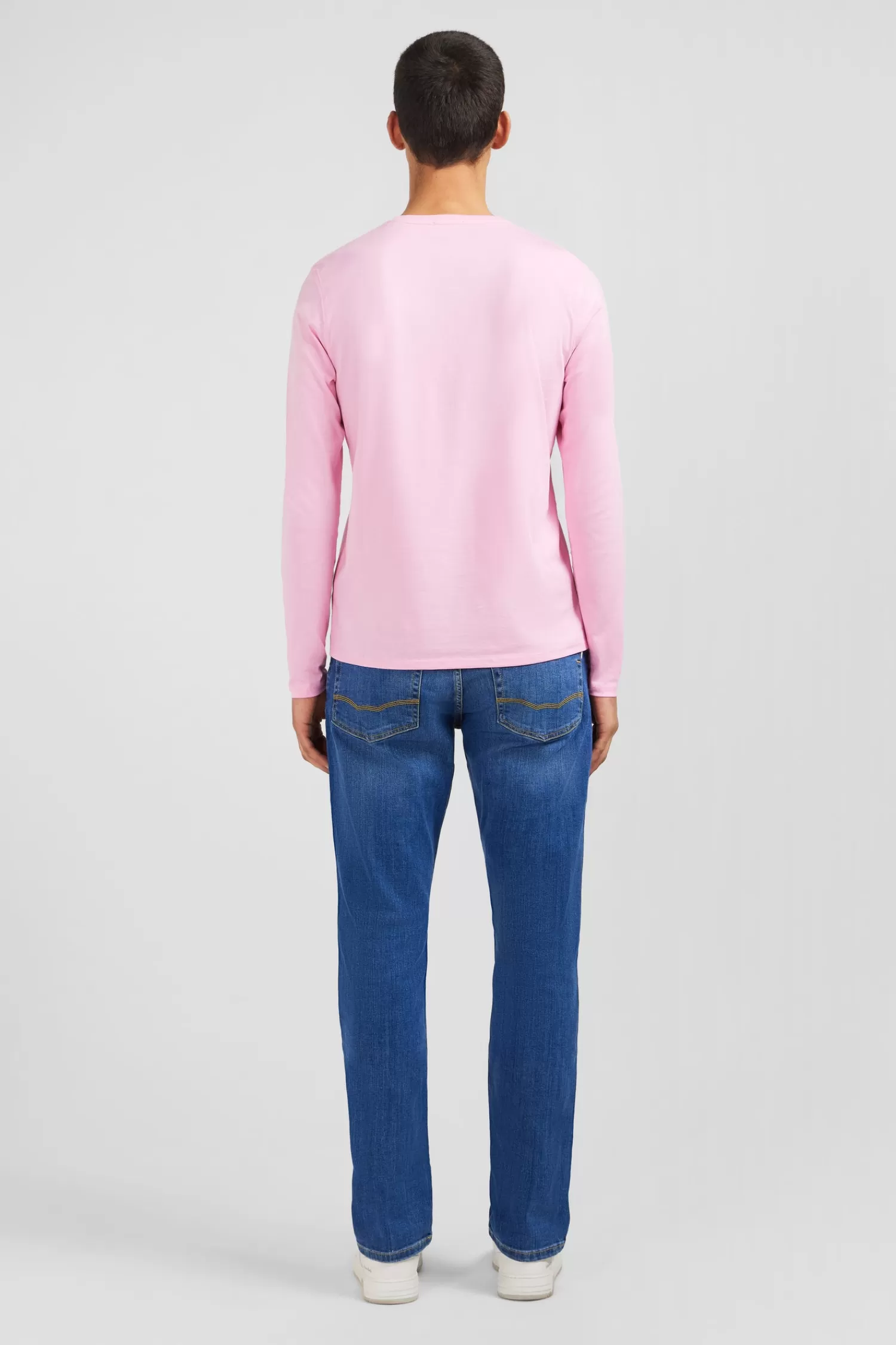 long_sleeved_pink_v_neck_tshirt_2.webp Eden Park Long sleeved pink V neck t-shirt< T-shirts