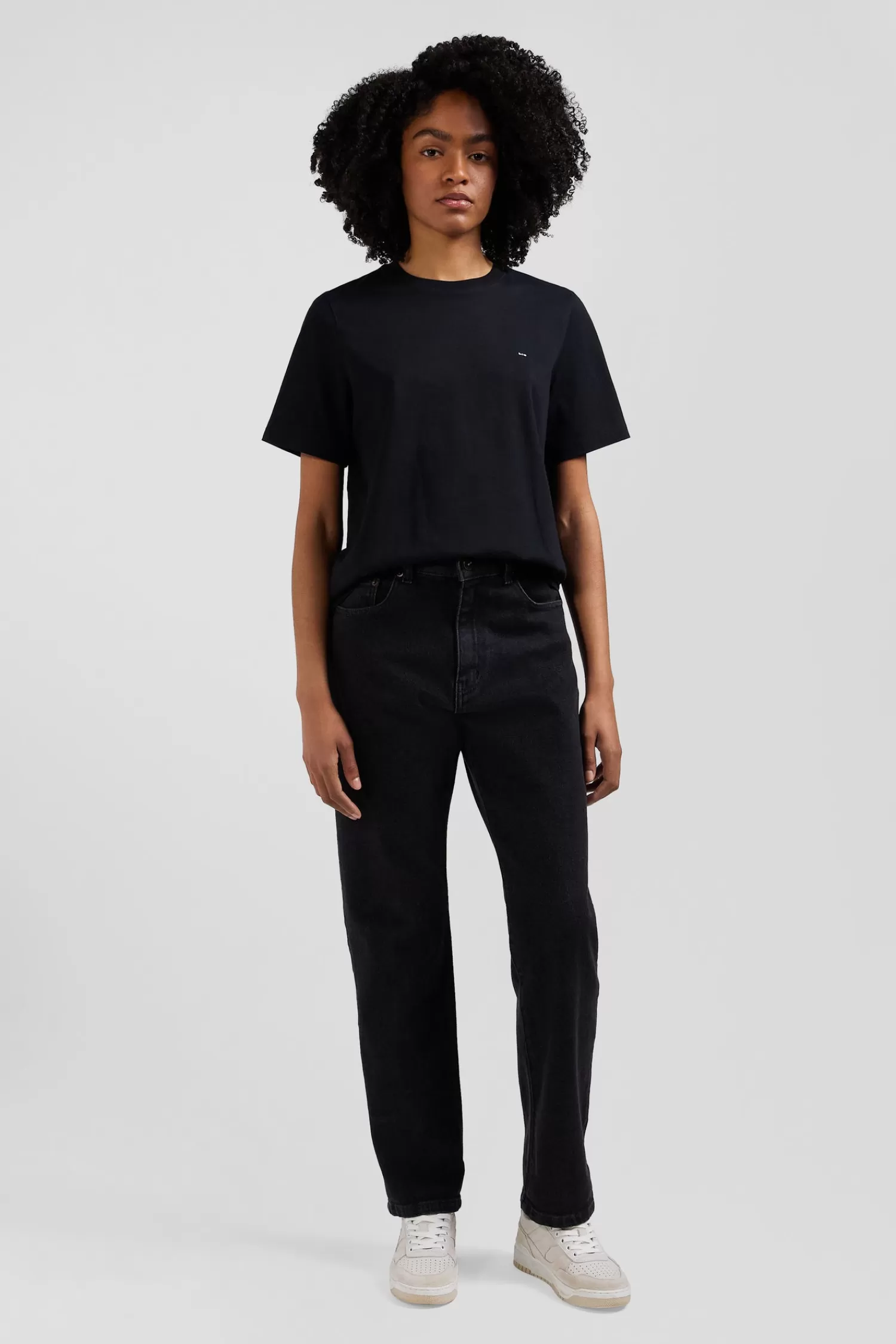 Eden Park Modern black cotton short-sleeved T-shirt<Women T-shirts