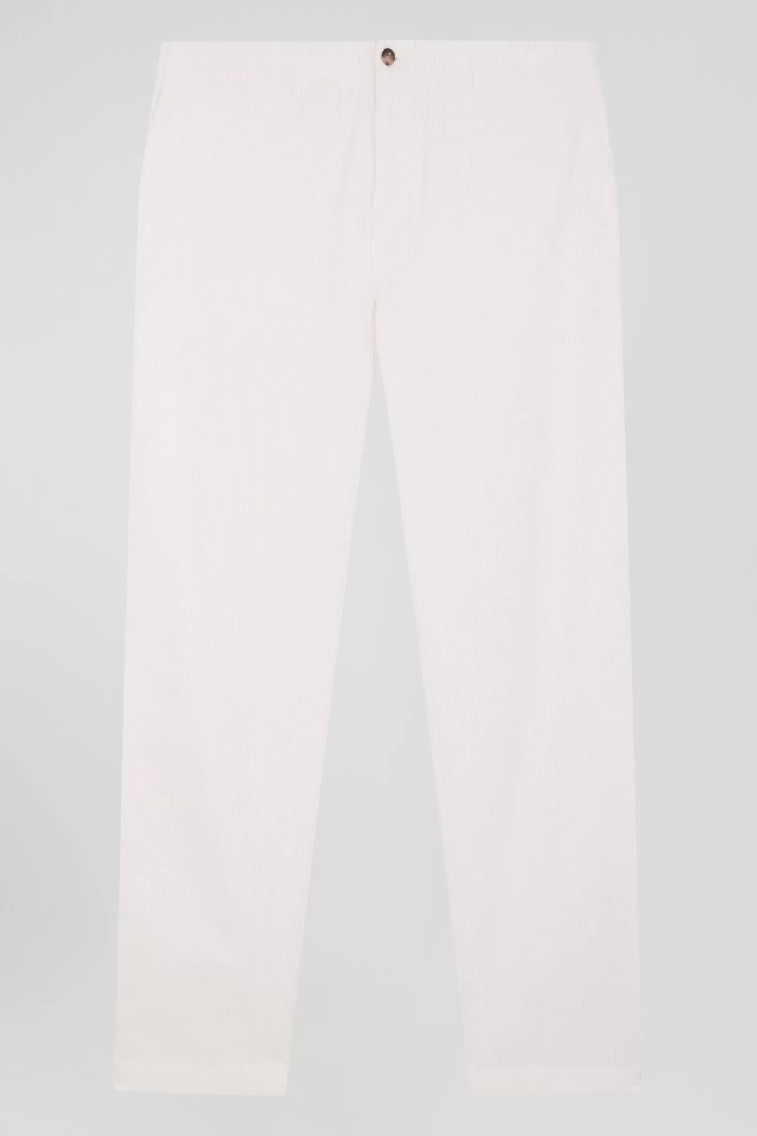 Eden Park Modern ecru stretch cotton elastic waist trousers< Pants