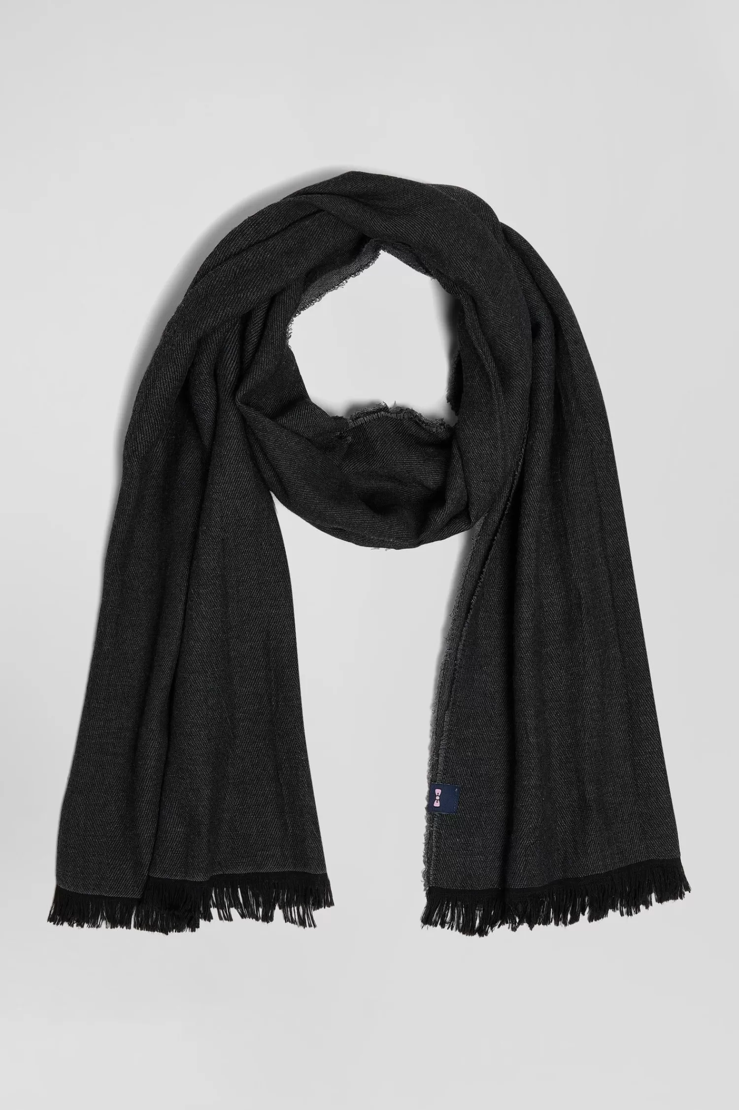 Eden Park Mottled grey mixed cotton scarf< Scarves And Wraps