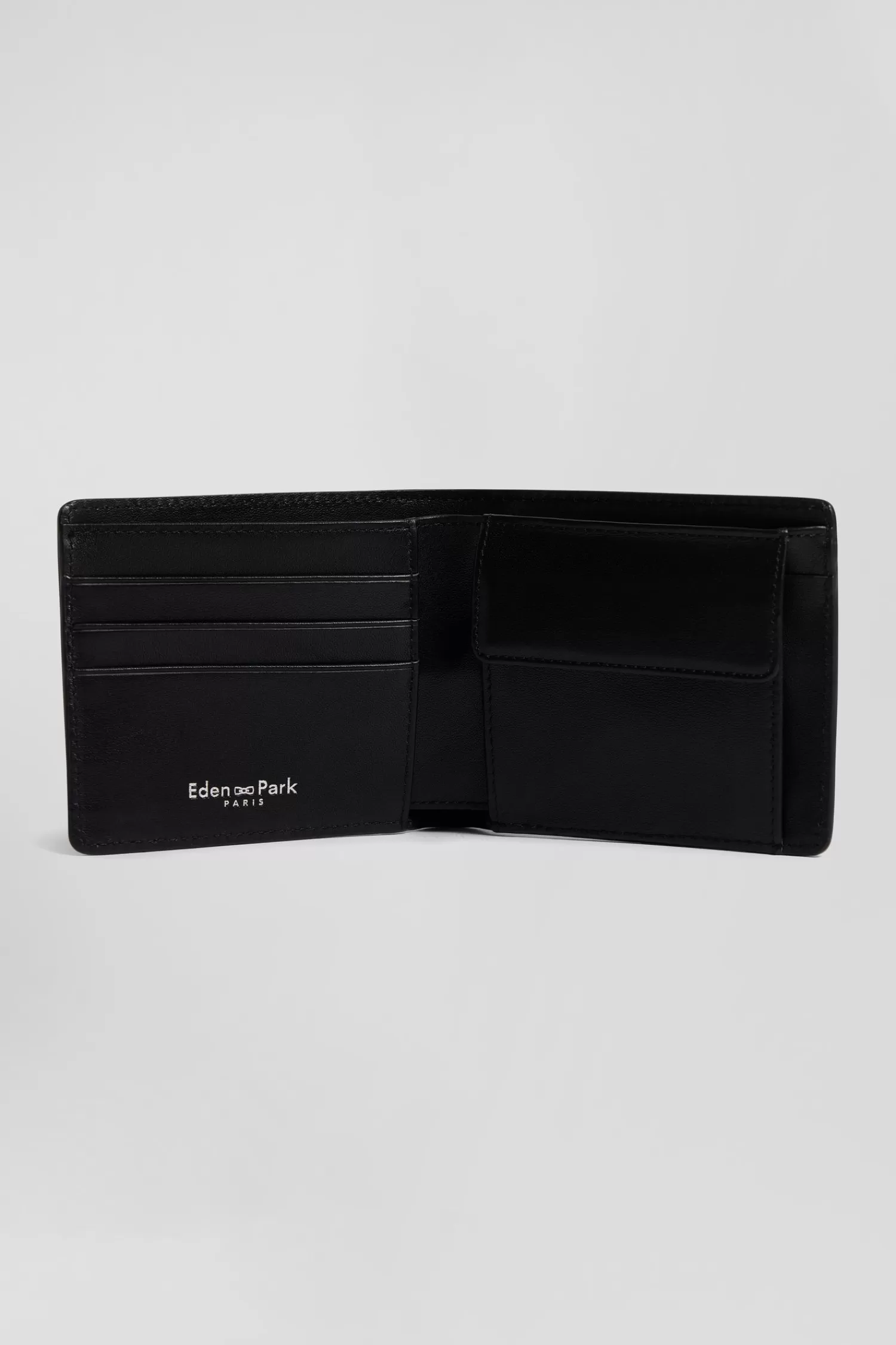 Eden Park Navy bleu Italian-style wallet with tricolour stripes< Portfolios