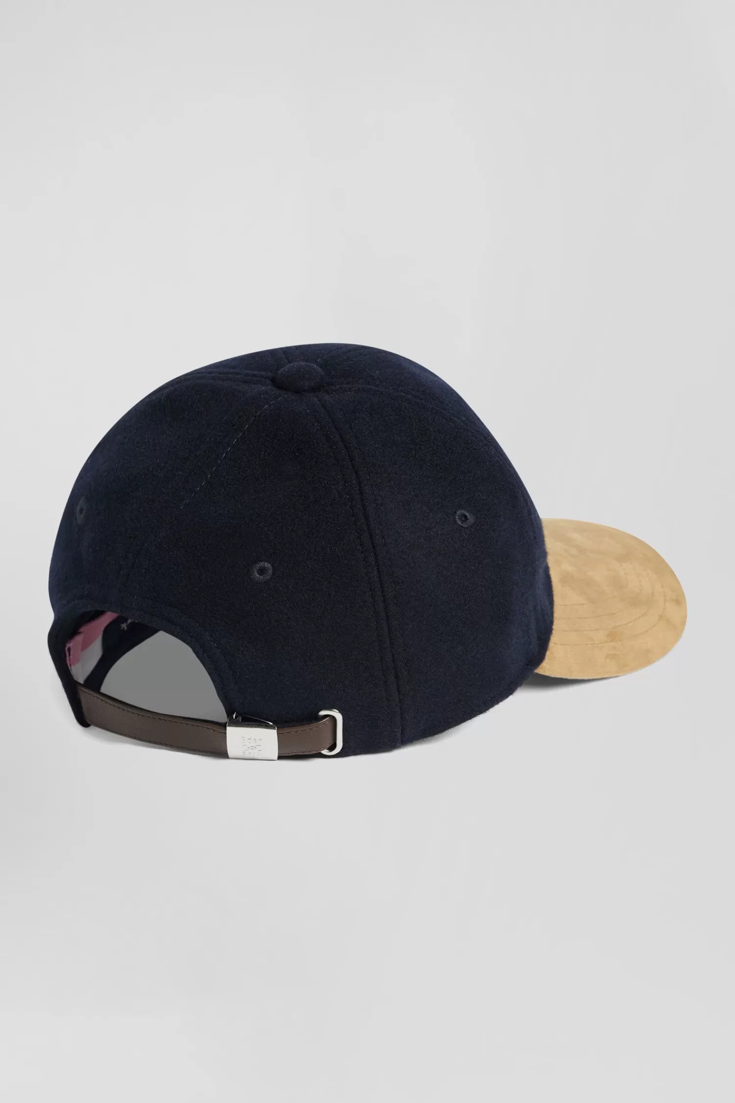 Eden Park Navy blue and camel wool felt cap< Caps