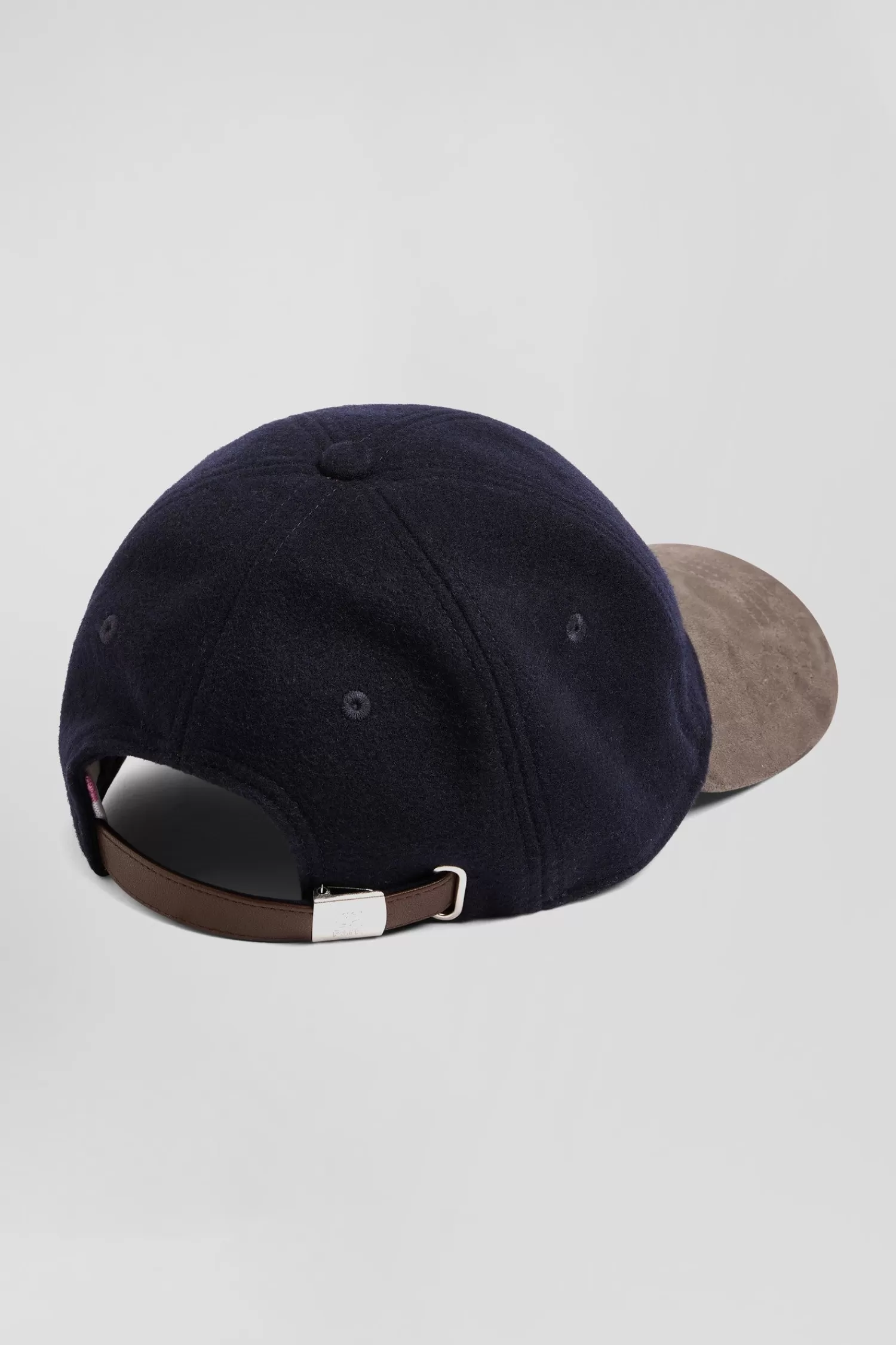Eden Park Navy blue and grey wool felt cap< Caps