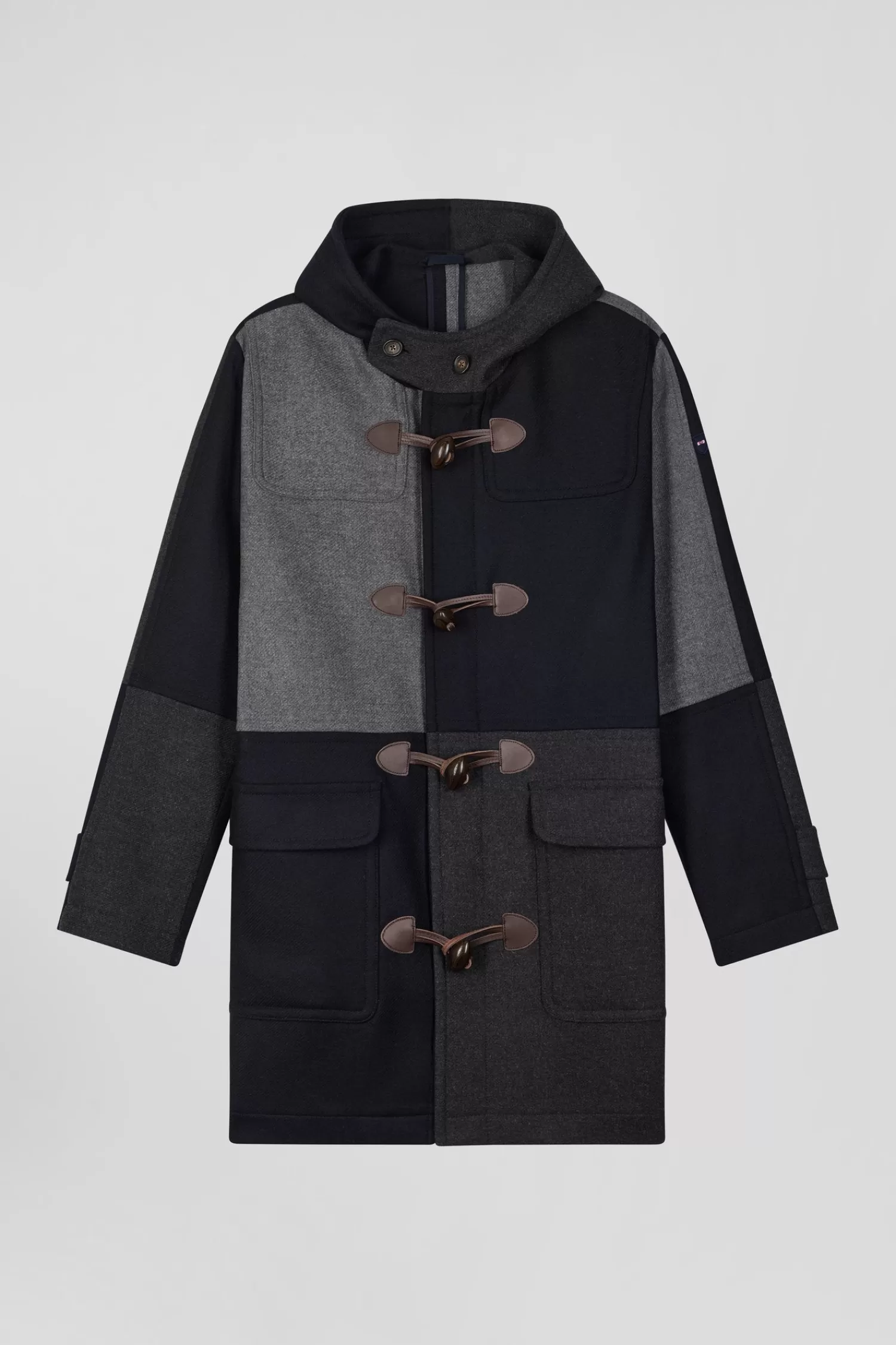 Eden Park Navy blue Barbarian wool blend duffle coat< Coats And Jackets