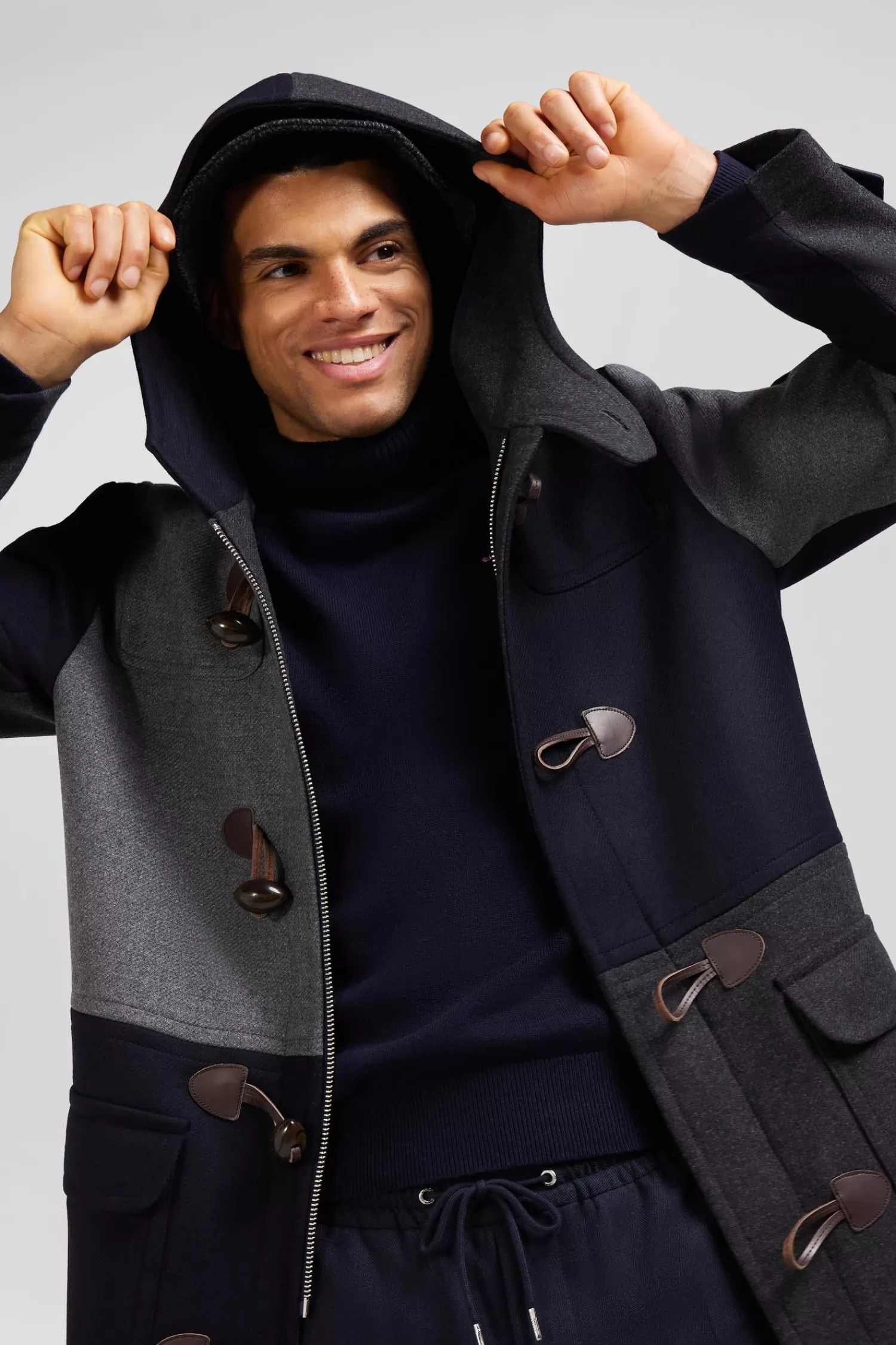 navy_blue_barbarian_wool_blend_duffle_coat_2.webp Eden Park Navy blue Barbarian wool blend duffle coat< Coats And Jackets