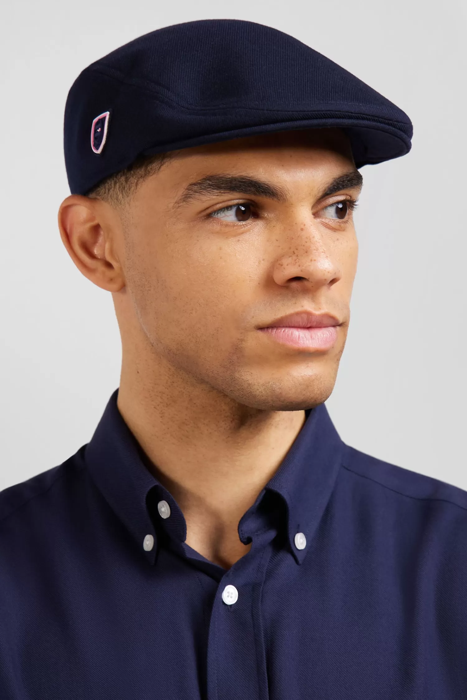 Eden Park Navy blue beret cap< Caps