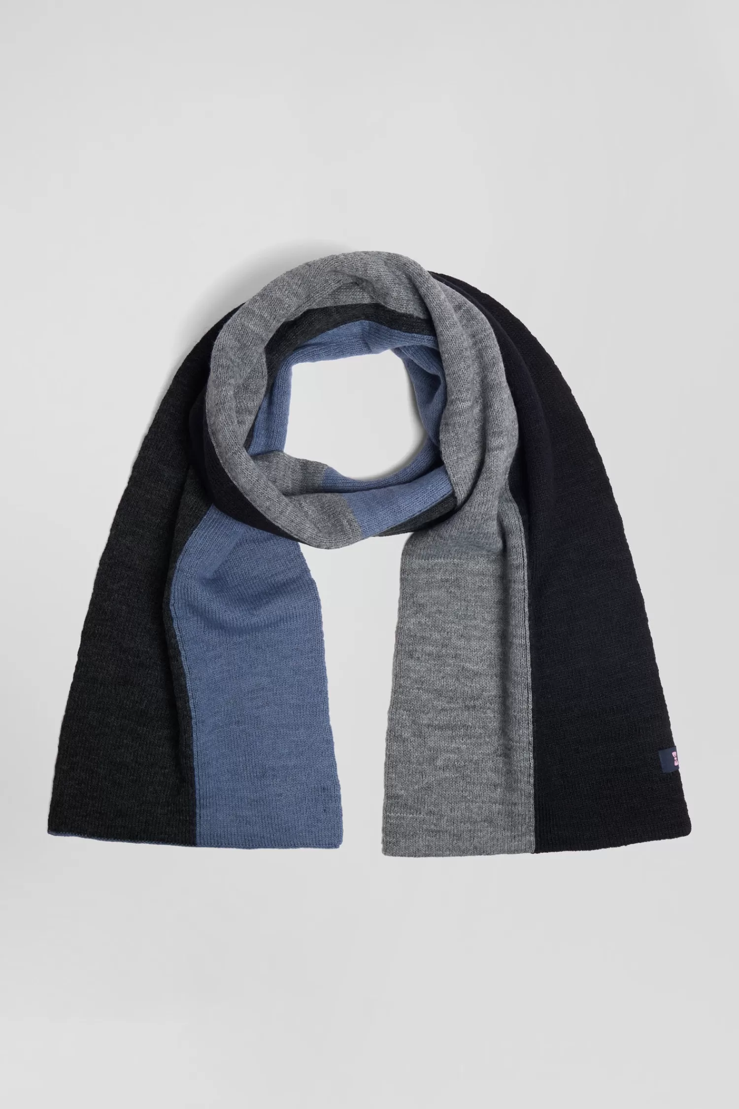 Eden Park Navy blue colourblock scarf< Scarves And Wraps