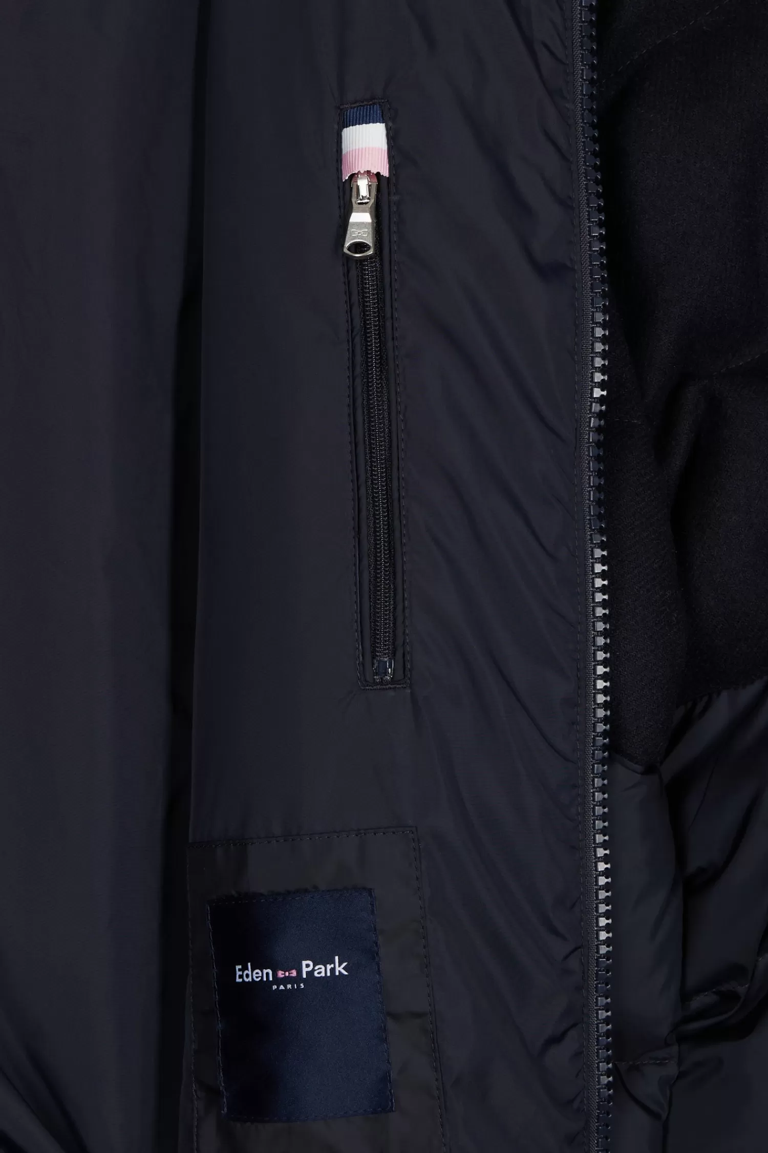 navy_blue_flannel_and_nylon_down_jacket_8.webp Eden Park Navy blue flannel and nylon down jacket< Coats And Jackets
