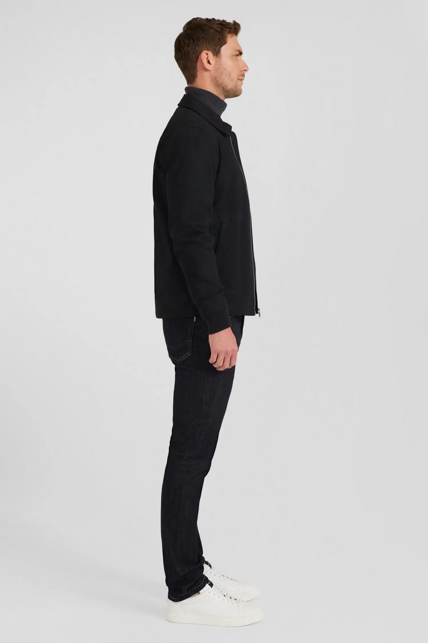 navy_blue_gabardine_cotton_zipup_jacket_with_shirt_collar_2.webp Eden Park Navy blue gabardine cotton zip-up jacket with shirt collar< Coats And Jackets