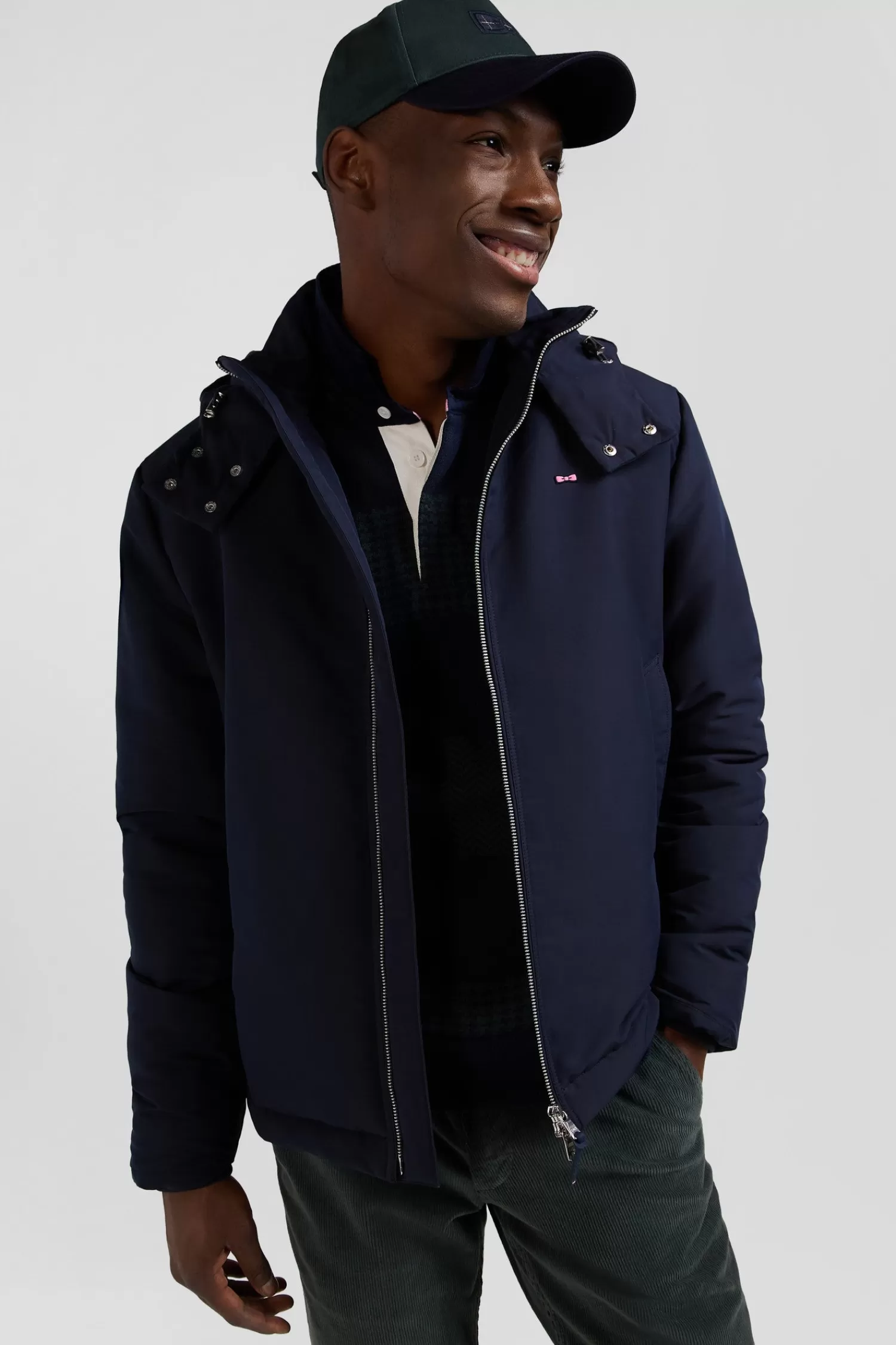navy_blue_hooded_zipup_jacket_2.webp Eden Park Navy blue hooded zip-up jacket< Coats And Jackets