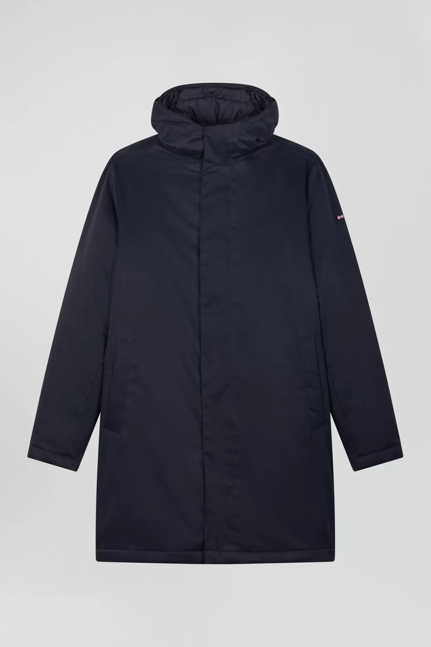 Eden Park Navy blue 2-in-1 nylon parka and down jacket< Coats And Jackets