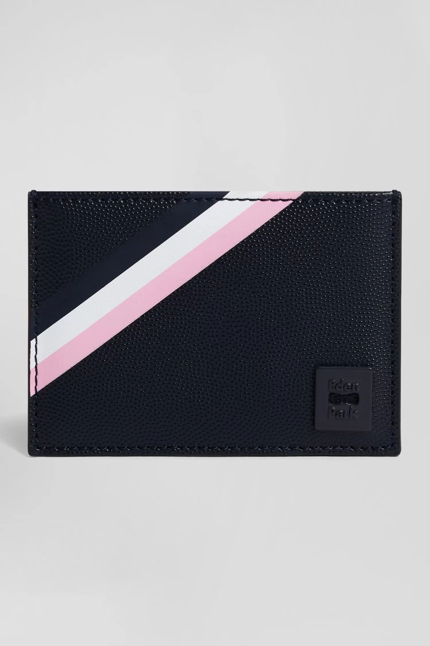 Eden Park Navy blue Italian card holder with tricolour detail< Card Holders