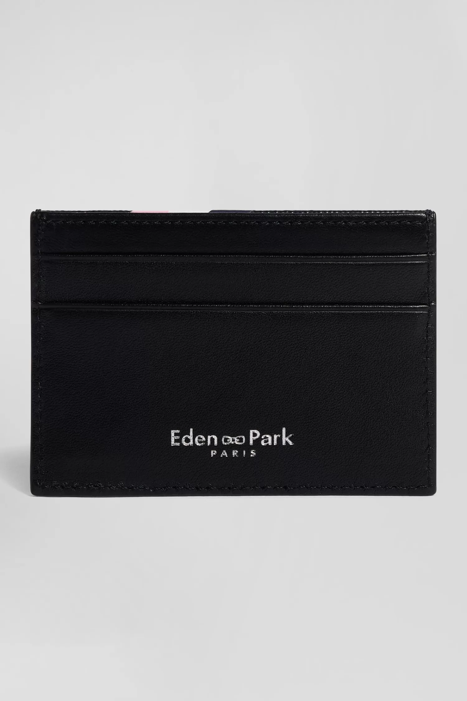 Eden Park Navy blue Italian card holder with tricolour detail< Card Holders