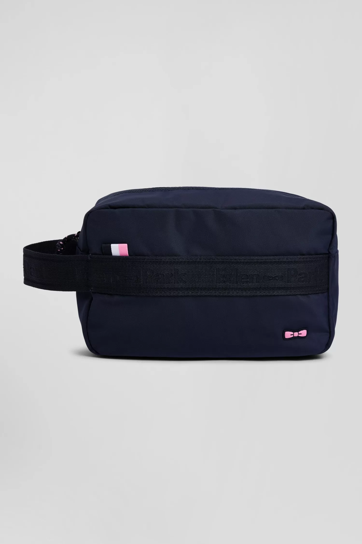 Eden Park Navy blue jacquard toiletry pouch< Toilet Kits