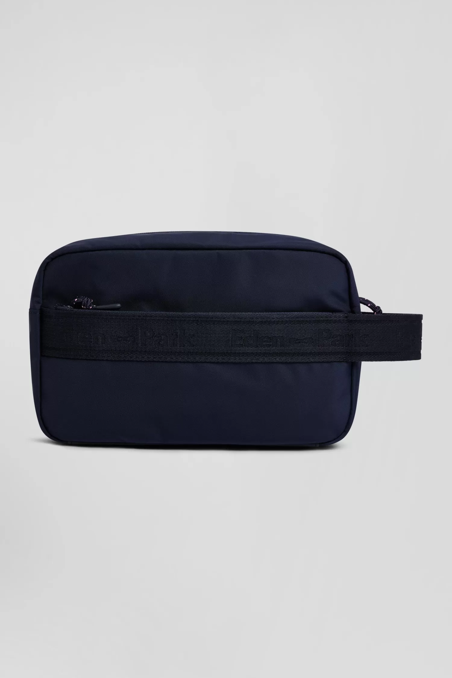 Eden Park Navy blue jacquard toiletry pouch< Toilet Kits