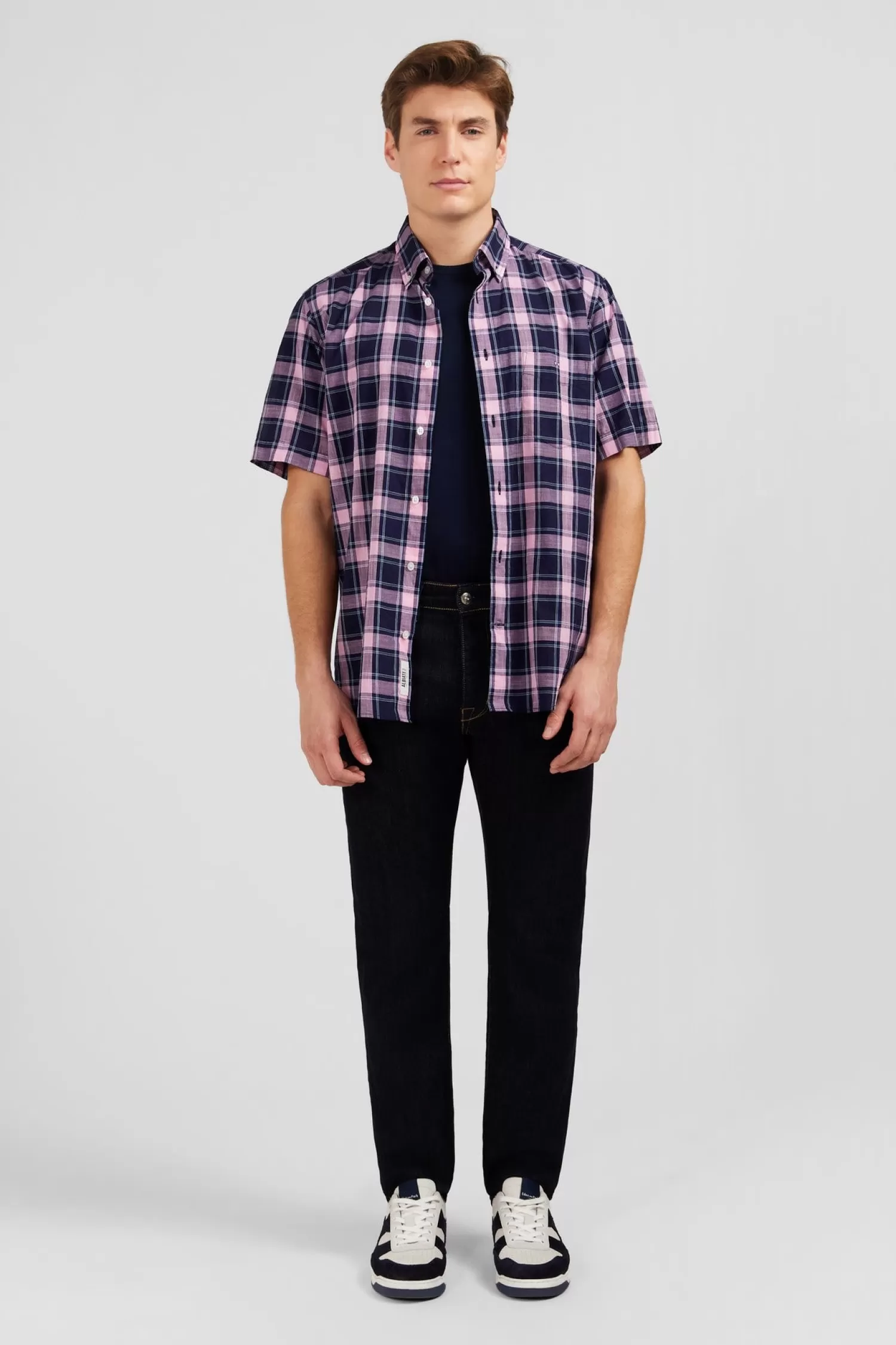 navy_blue_jeans_in_stretch_cotton_3-1.webp Eden Park Navy blue jeans in stretch cotton< Pants