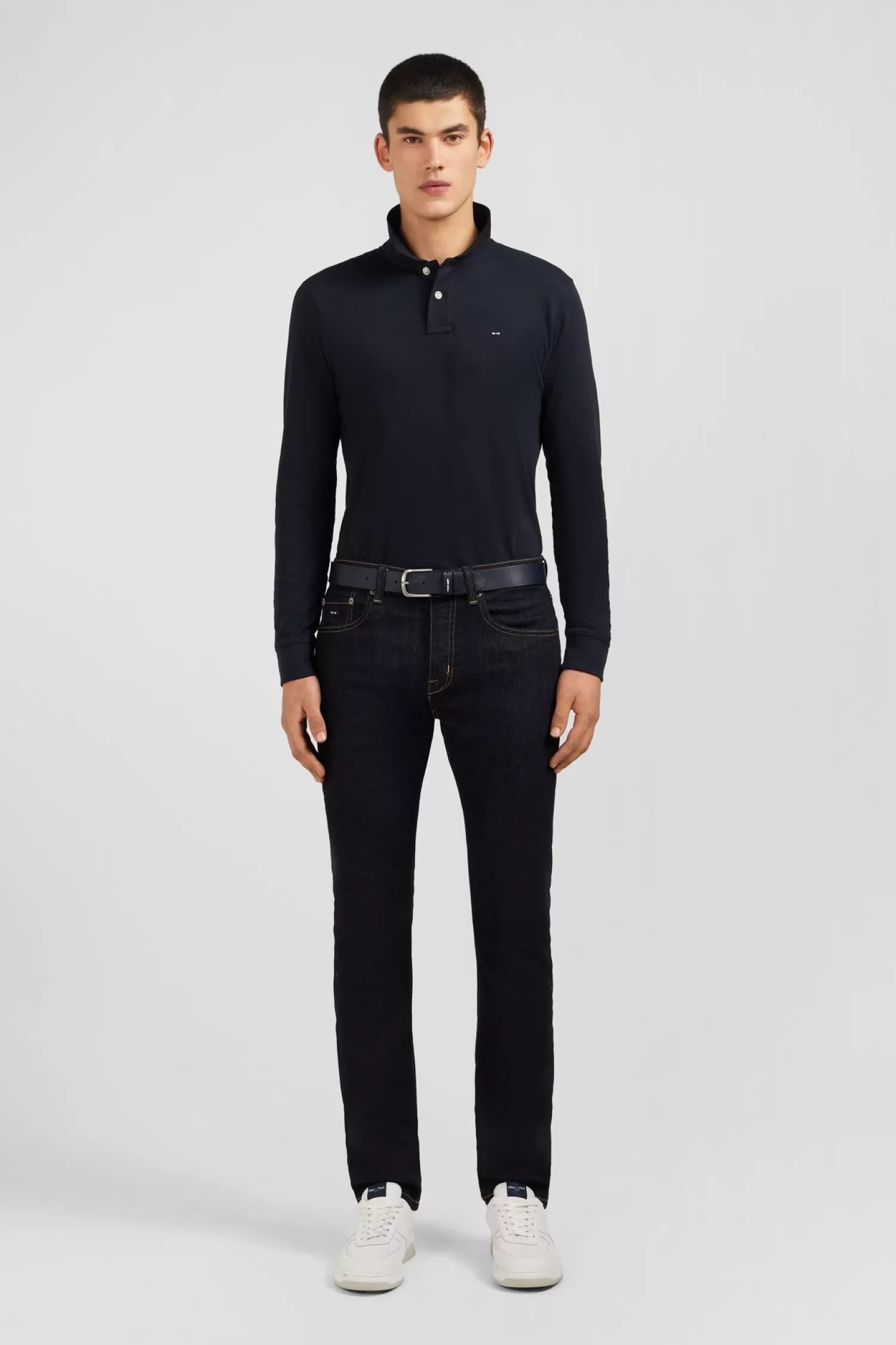 navy_blue_jeans_in_stretch_cotton_3.webp Eden Park Navy blue jeans in stretch cotton< Pants