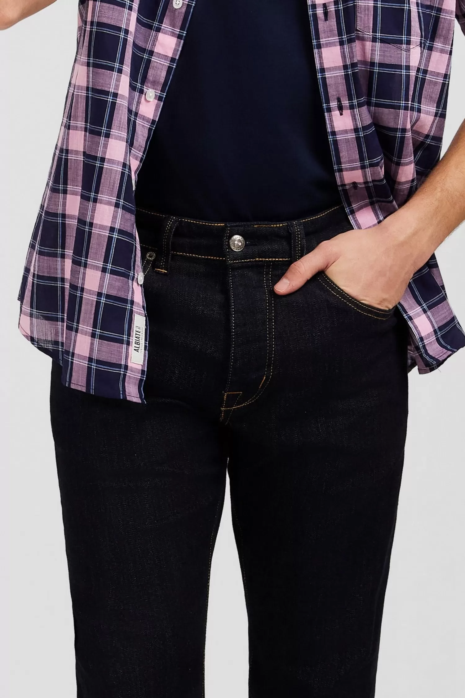 navy_blue_jeans_in_stretch_cotton_5-1.webp Eden Park Navy blue jeans in stretch cotton< Pants