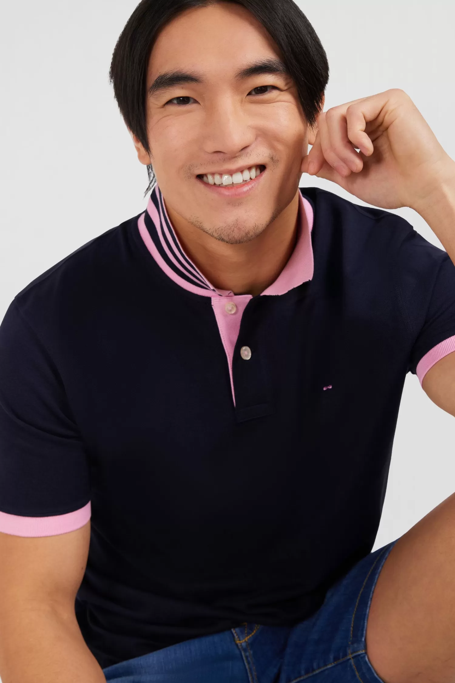 navy_blue_pima_cotton_polo_with_contrasting_accents_5.webp Eden Park Navy blue pima cotton polo with contrasting accents< Polos