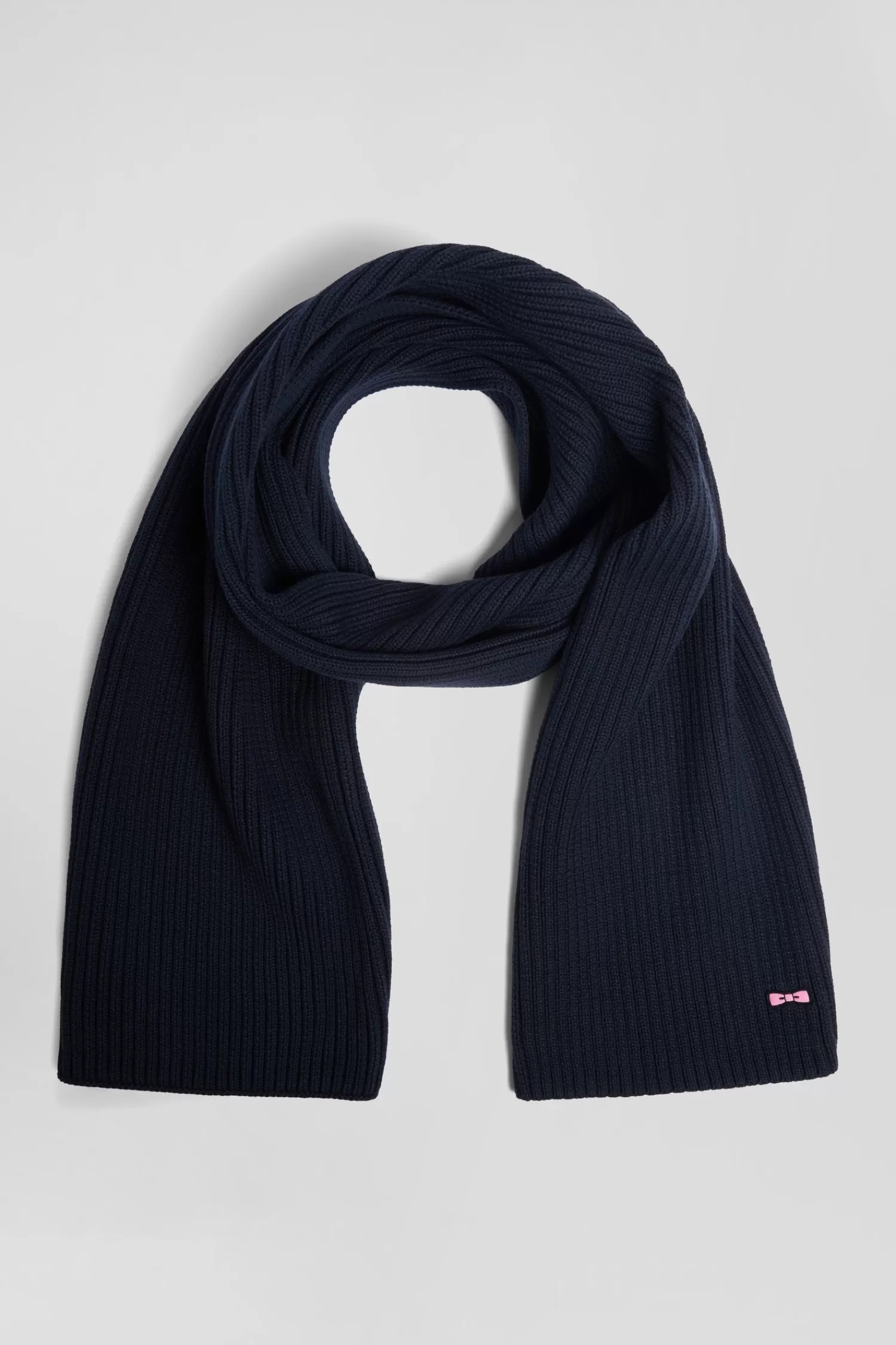 Eden Park Navy blue plain cotton scarf< Scarves And Wraps