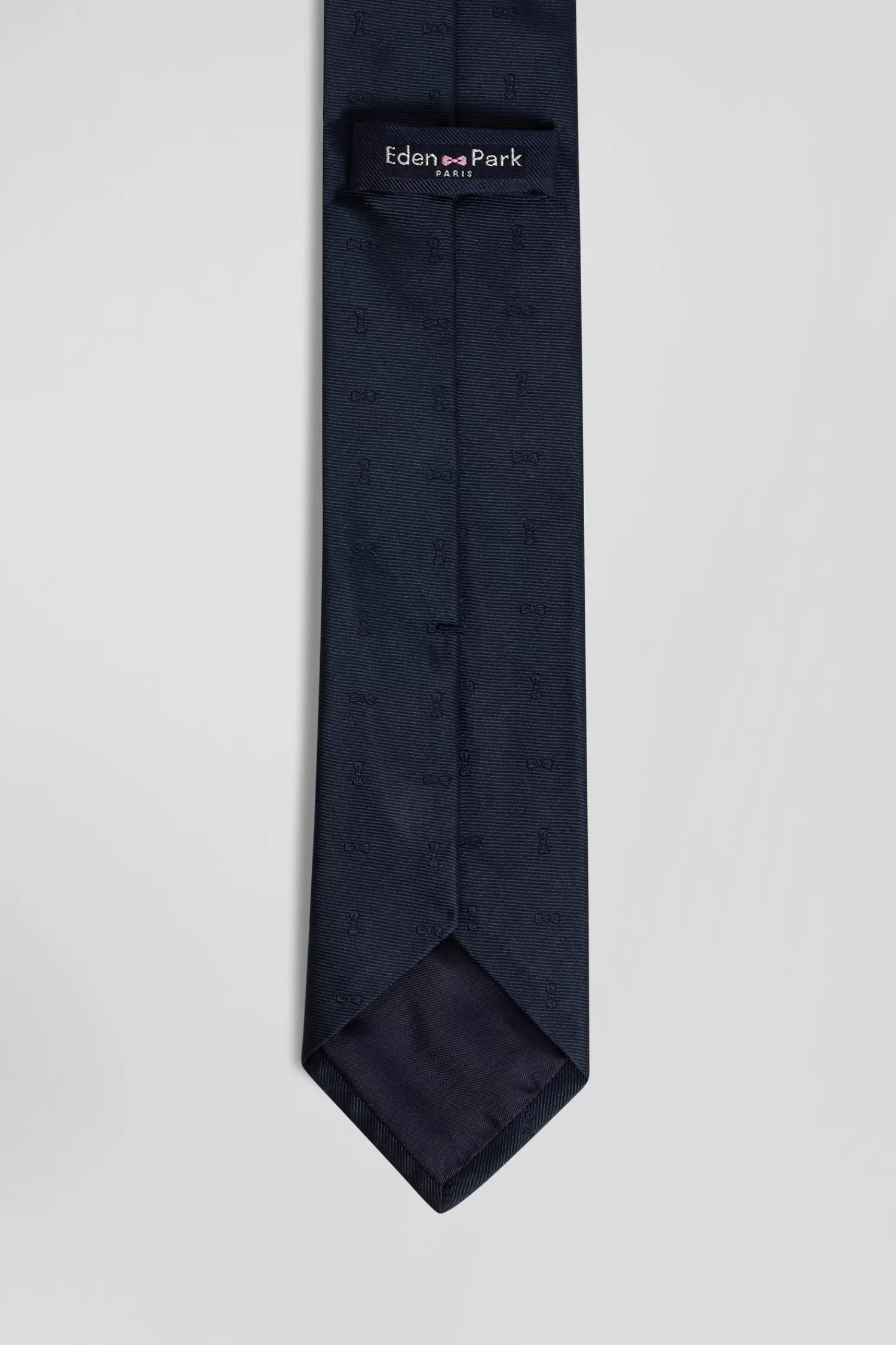 Eden Park Navy blue plain silk tie< Ties And Bow Ties