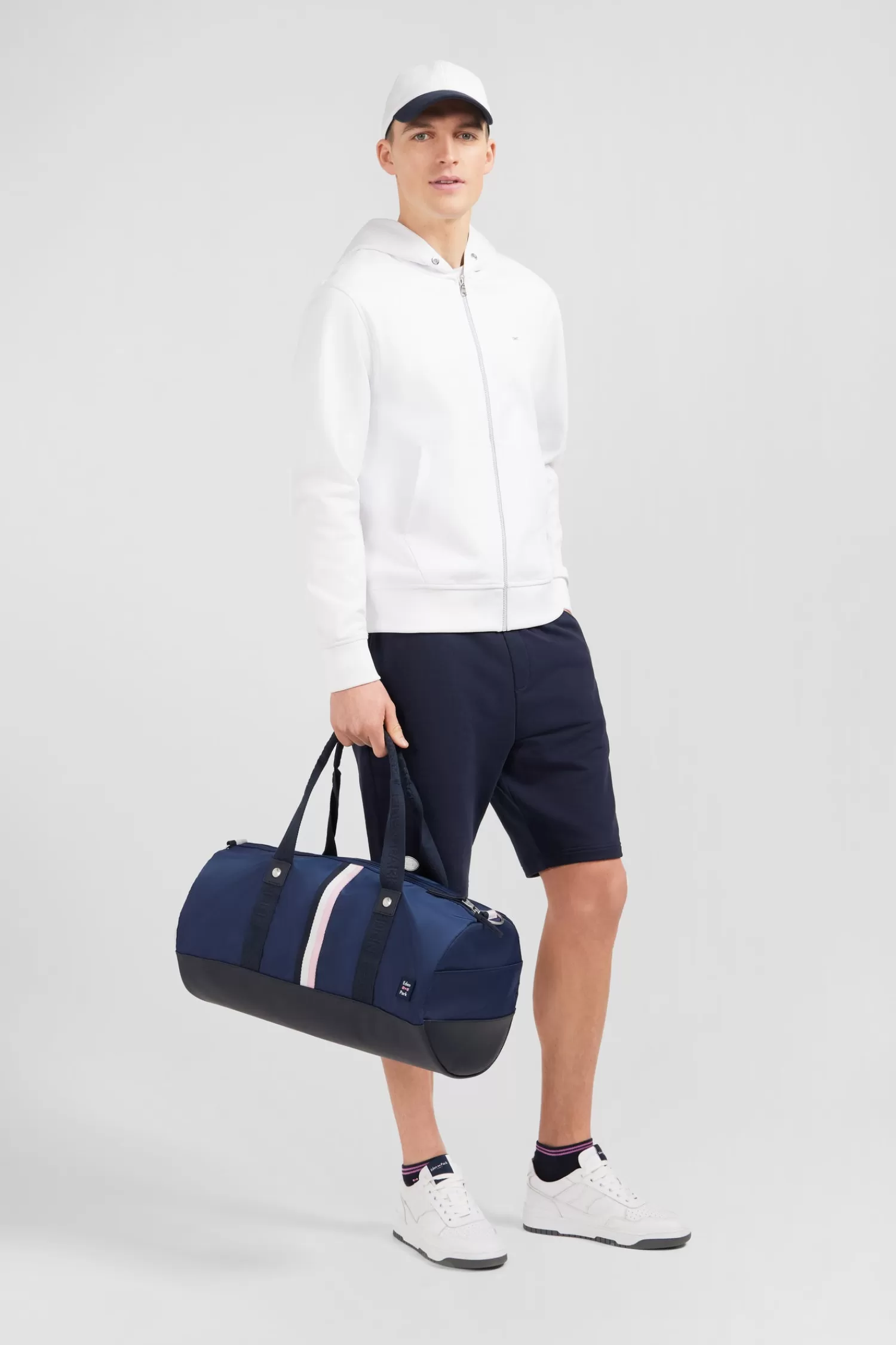 Eden Park Navy blue rectangular sports bag< Sports Bag