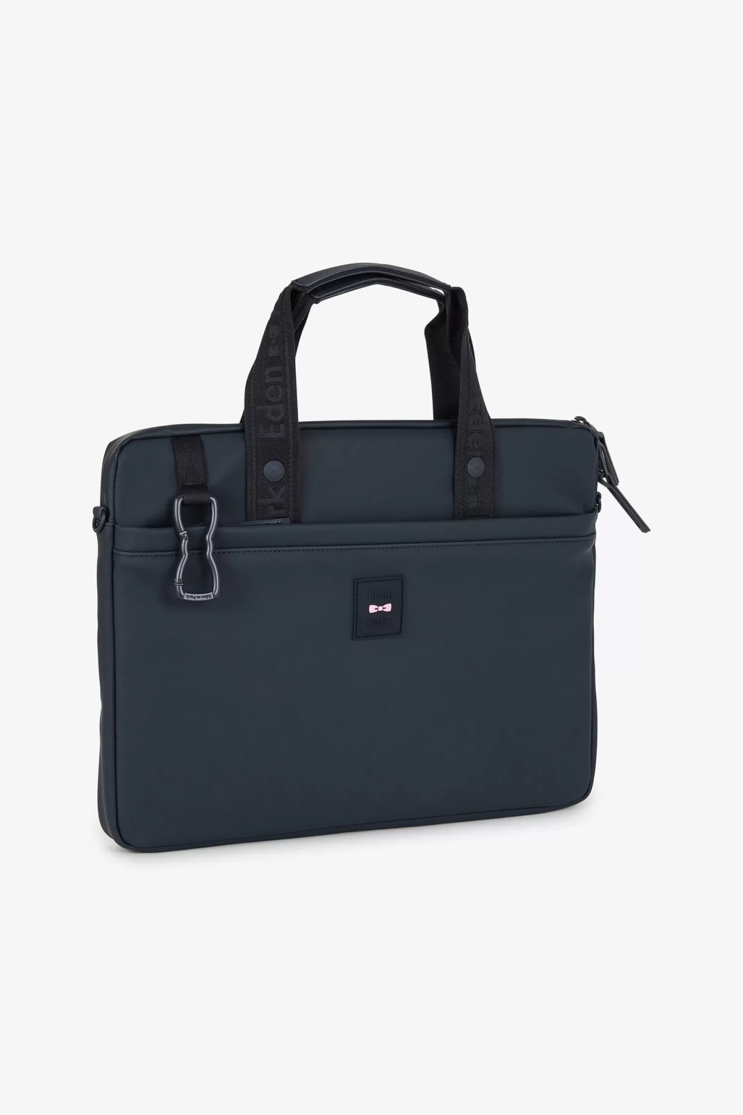 navy_blue_rubber_laptop_sacoche_2.webp Eden Park Navy blue rubber laptop sacoche< Bags