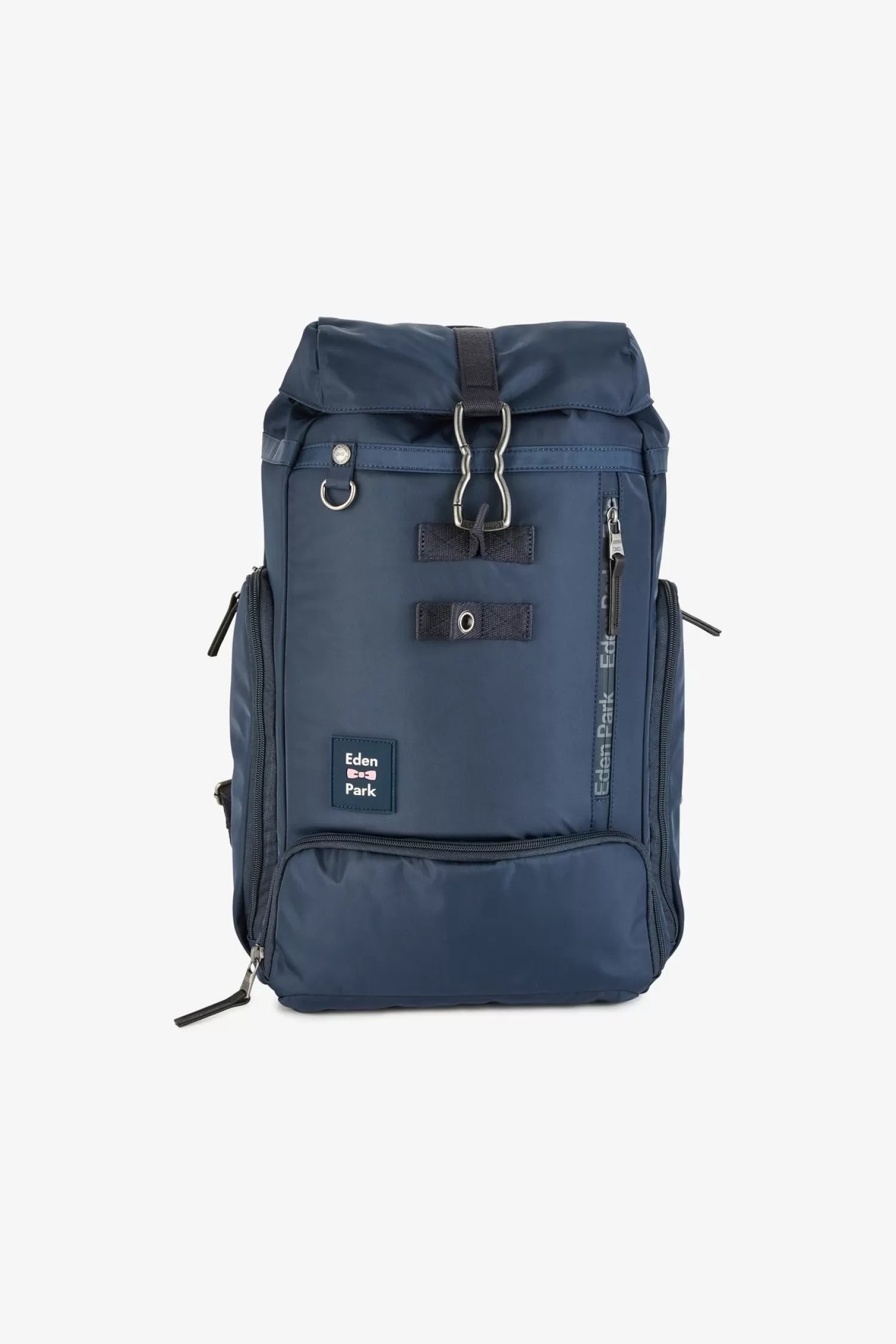 Eden Park Navy blue rucksack with multiple pockets< Backpacks