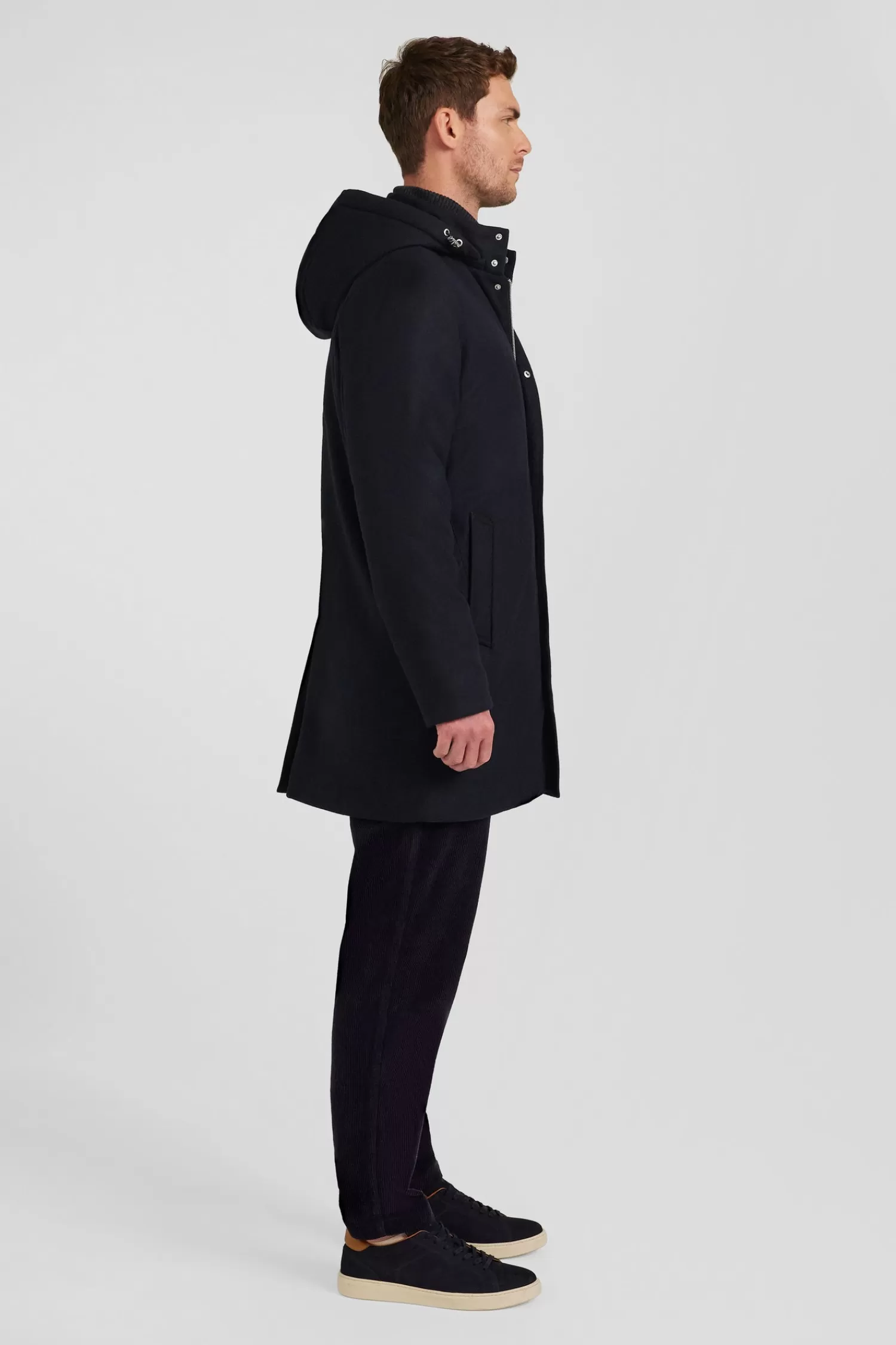 navy_blue_short_flannel_wool_parka_4.webp Eden Park Navy blue short flannel wool parka< Coats And Jackets