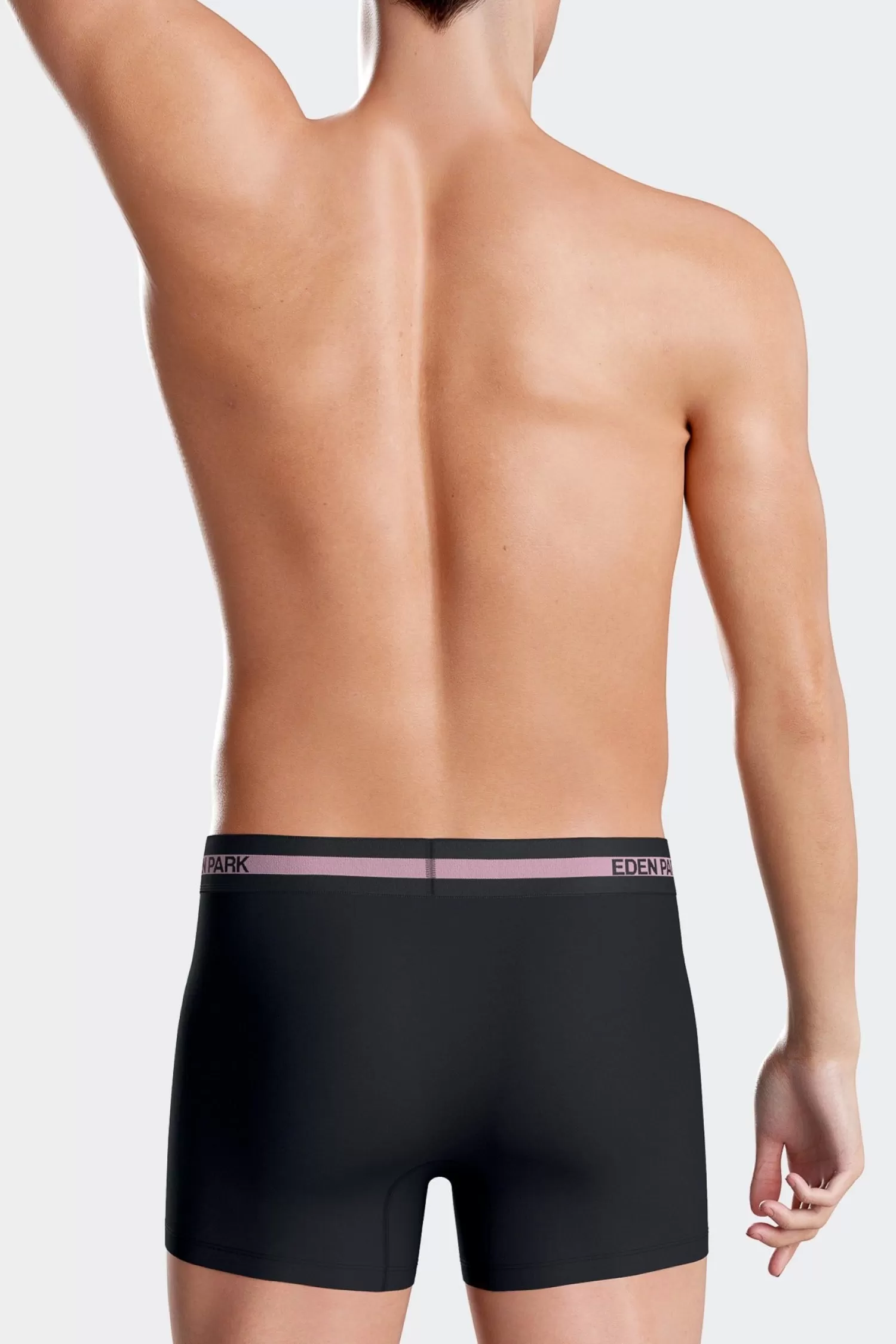 navy_blue_stretch_cotton_boxers_with_branded_waistband_3.webp Eden Park Navy blue stretch cotton boxers with branded waistband< Underwear