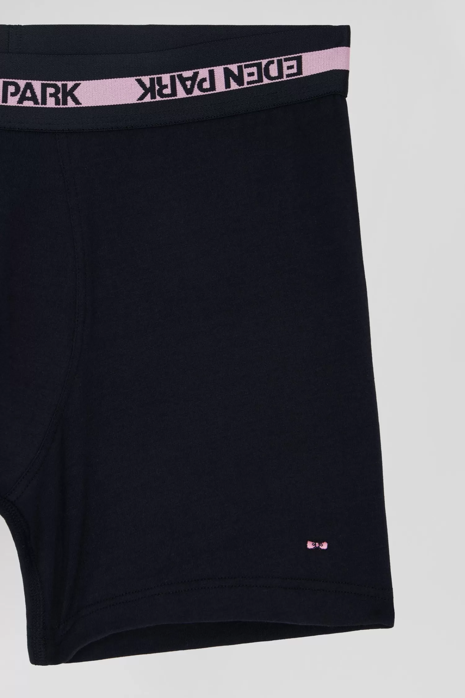 navy_blue_stretch_cotton_boxers_with_branded_waistband_5.webp Eden Park Navy blue stretch cotton boxers with branded waistband< Underwear