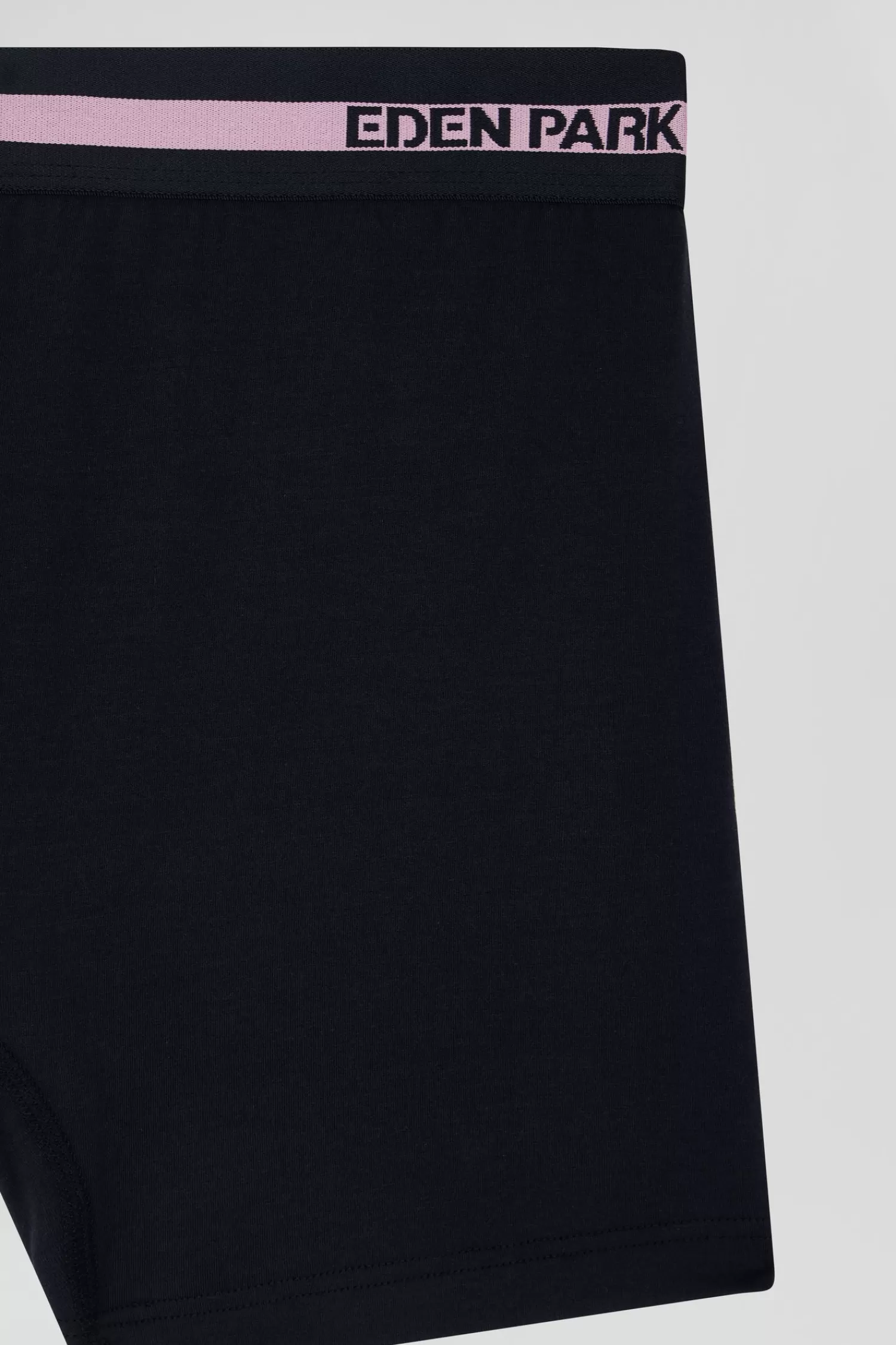 navy_blue_stretch_cotton_boxers_with_branded_waistband_6.webp Eden Park Navy blue stretch cotton boxers with branded waistband< Underwear