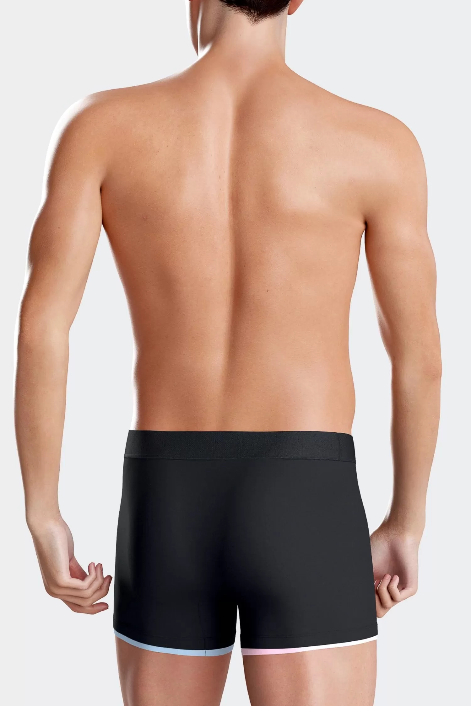 navy_blue_stretch_cotton_boxers_with_contrast_piping_3.webp Eden Park Navy blue stretch cotton boxers with contrast piping< Underwear